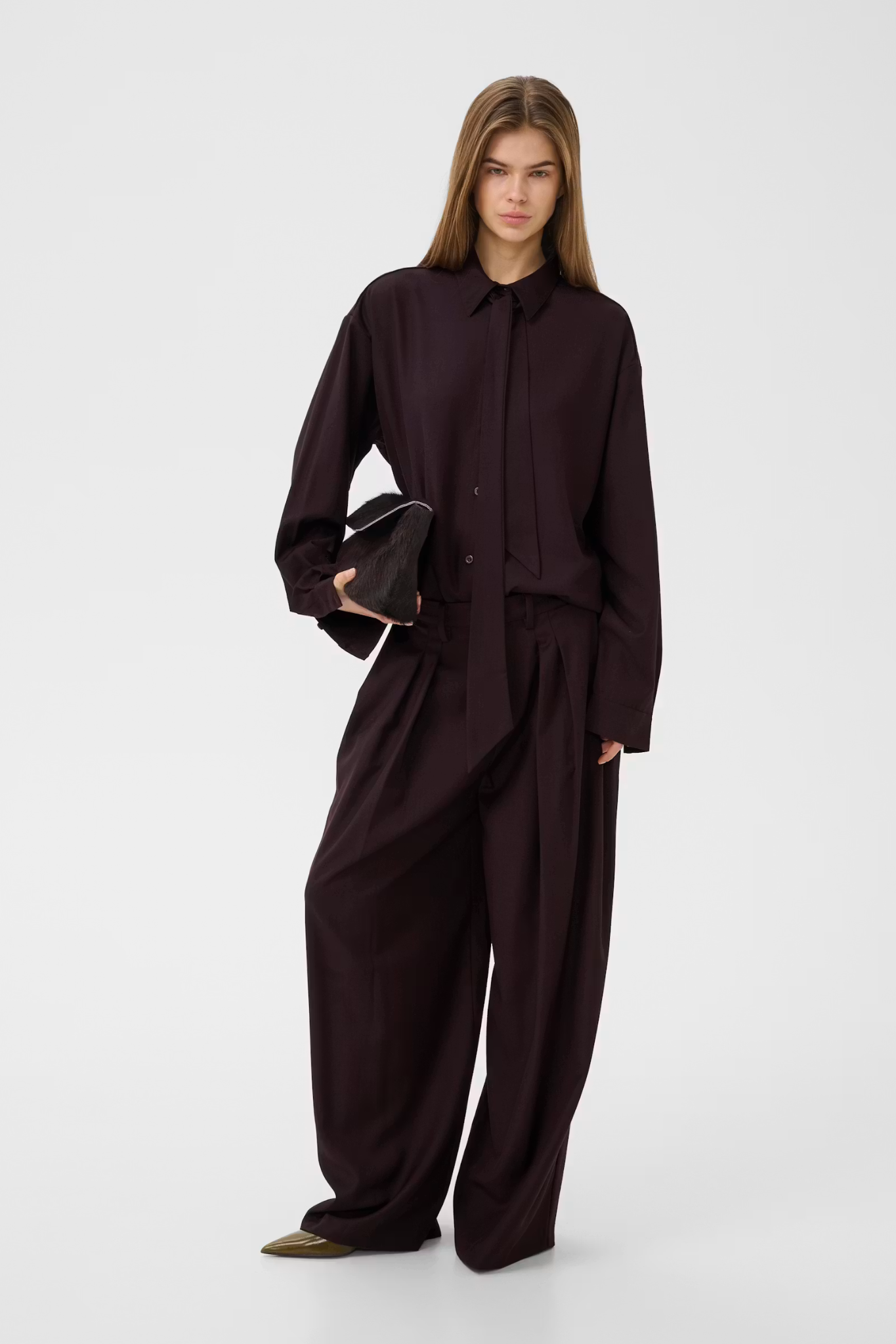 SCHANY MW PANTS - DEEP PLUM