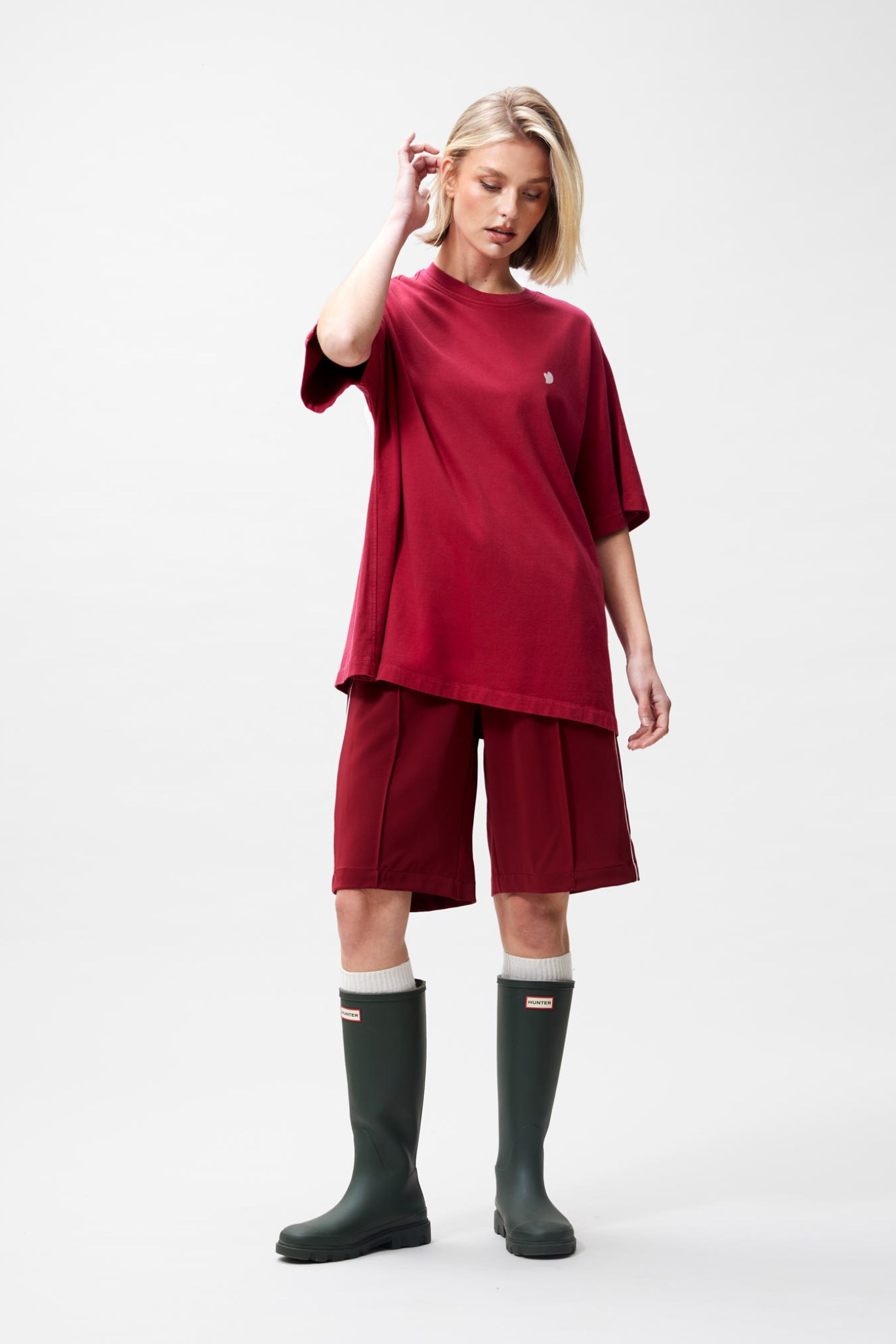 OVERSIZED GRAPHIC T-SHIRT - RHUBARB