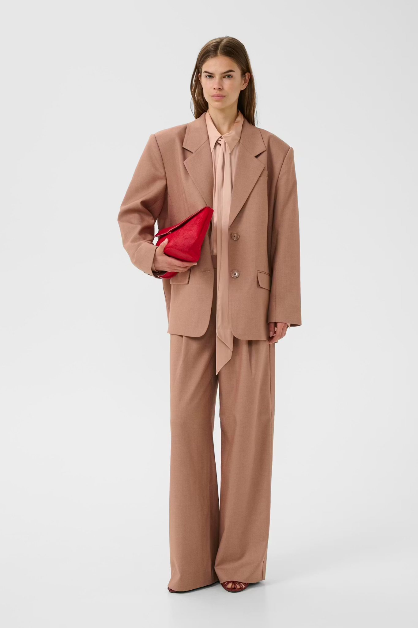 PAULA MW PANTS - BURNT MARPLE SUGAR MELANGE