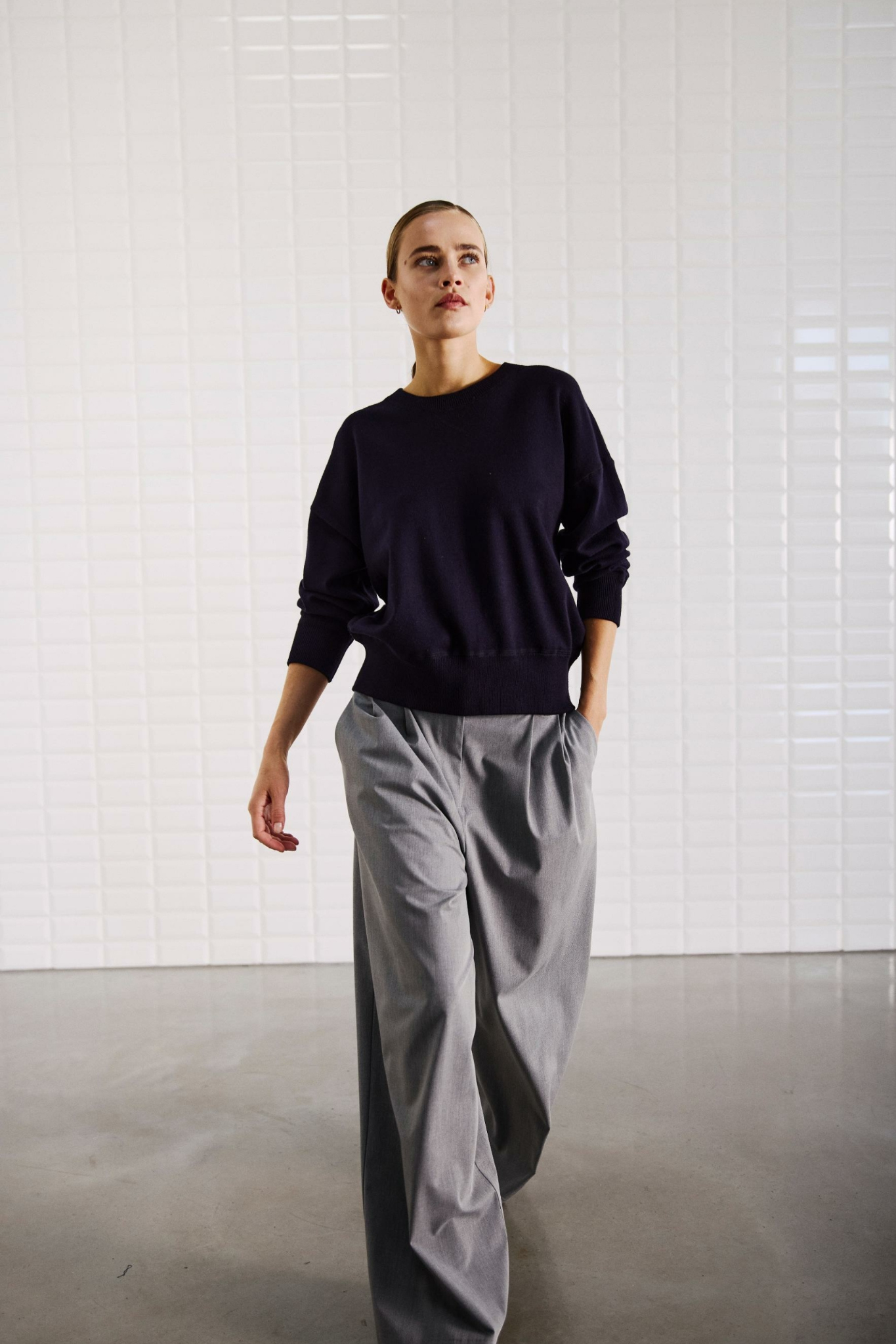 MARGOT LS PULLOVER - NAVY