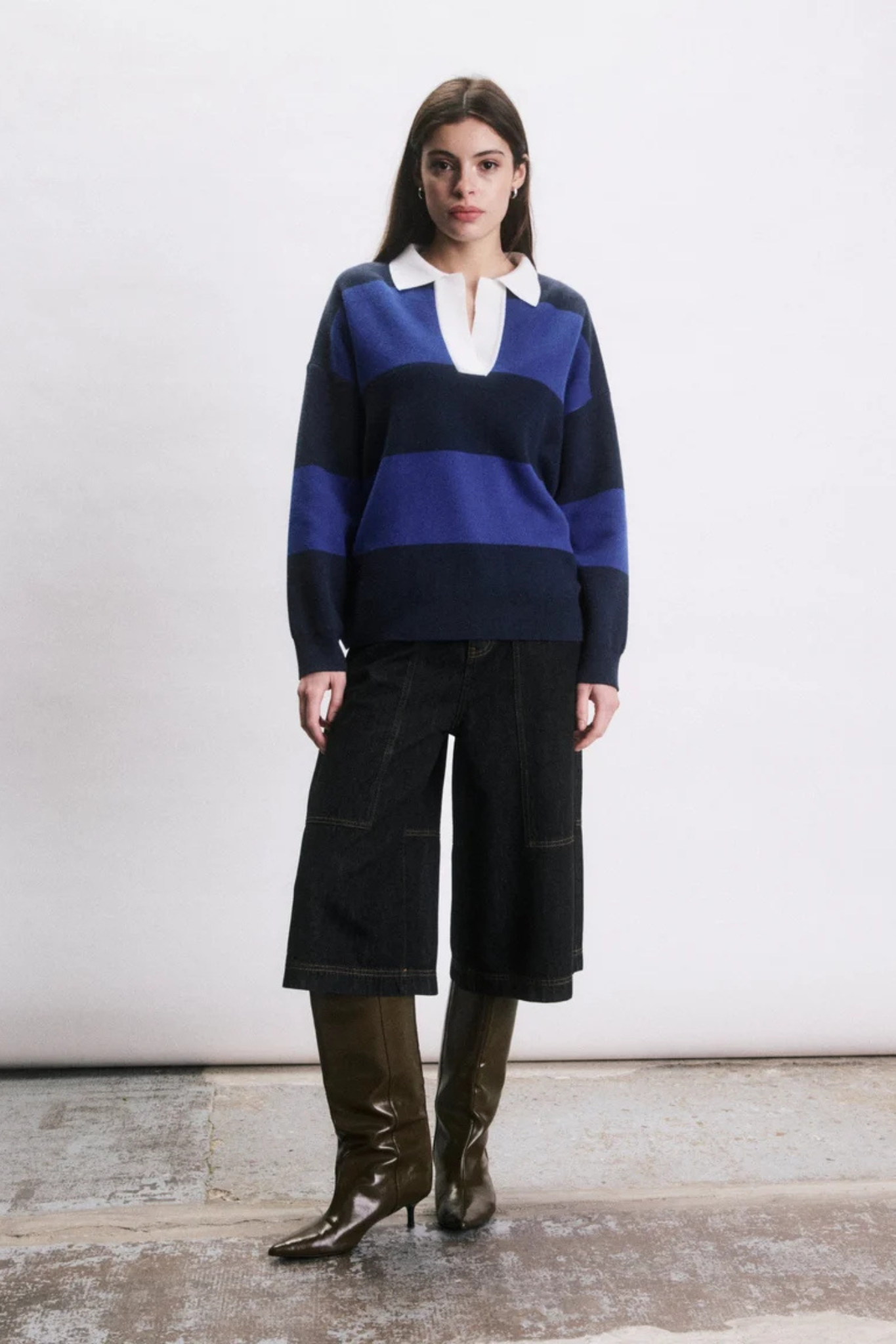 MORGAN SWEATER - NAVY BLUE