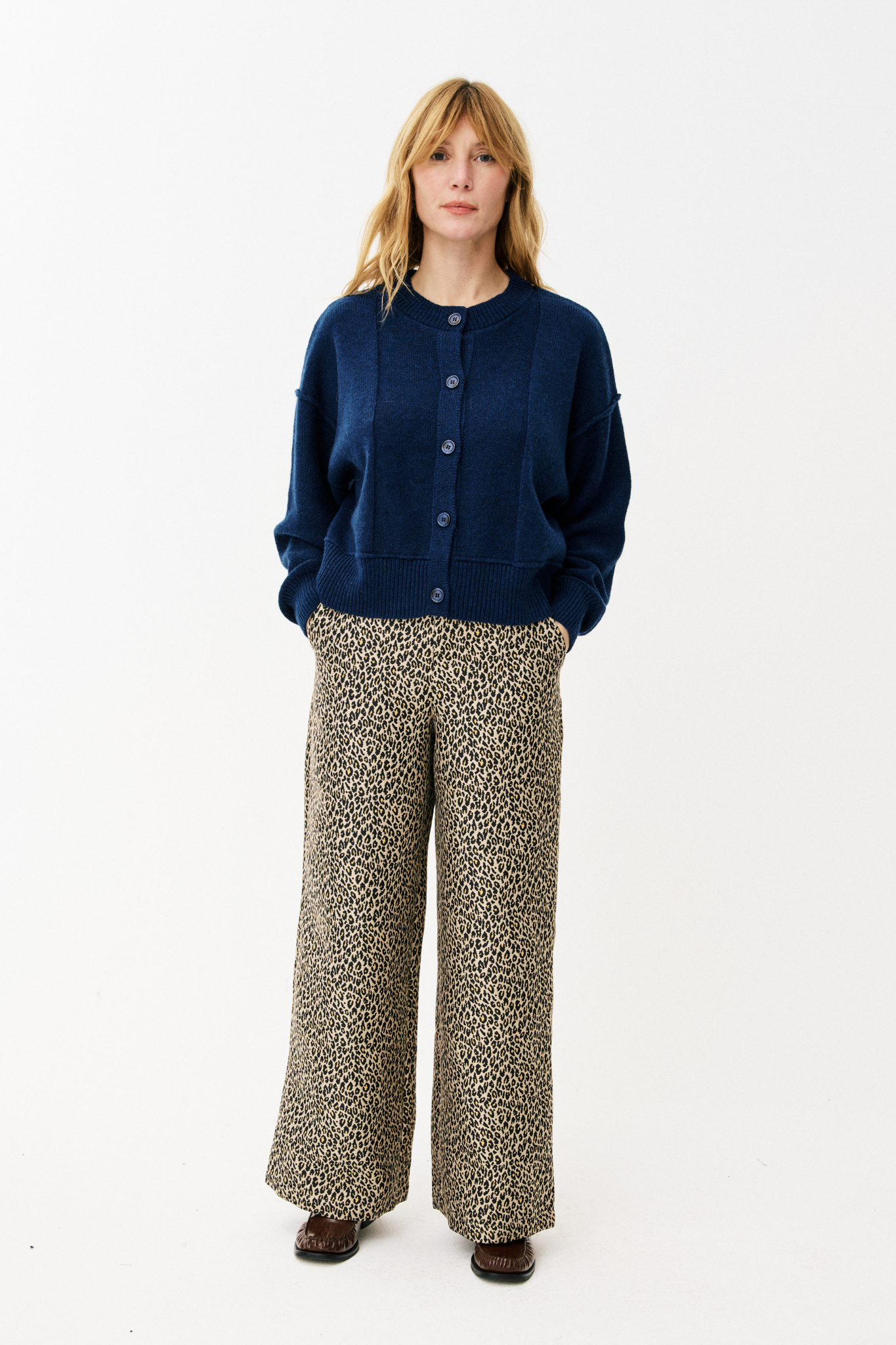 ELONIE CARDIGAN - BLUE MARINE
