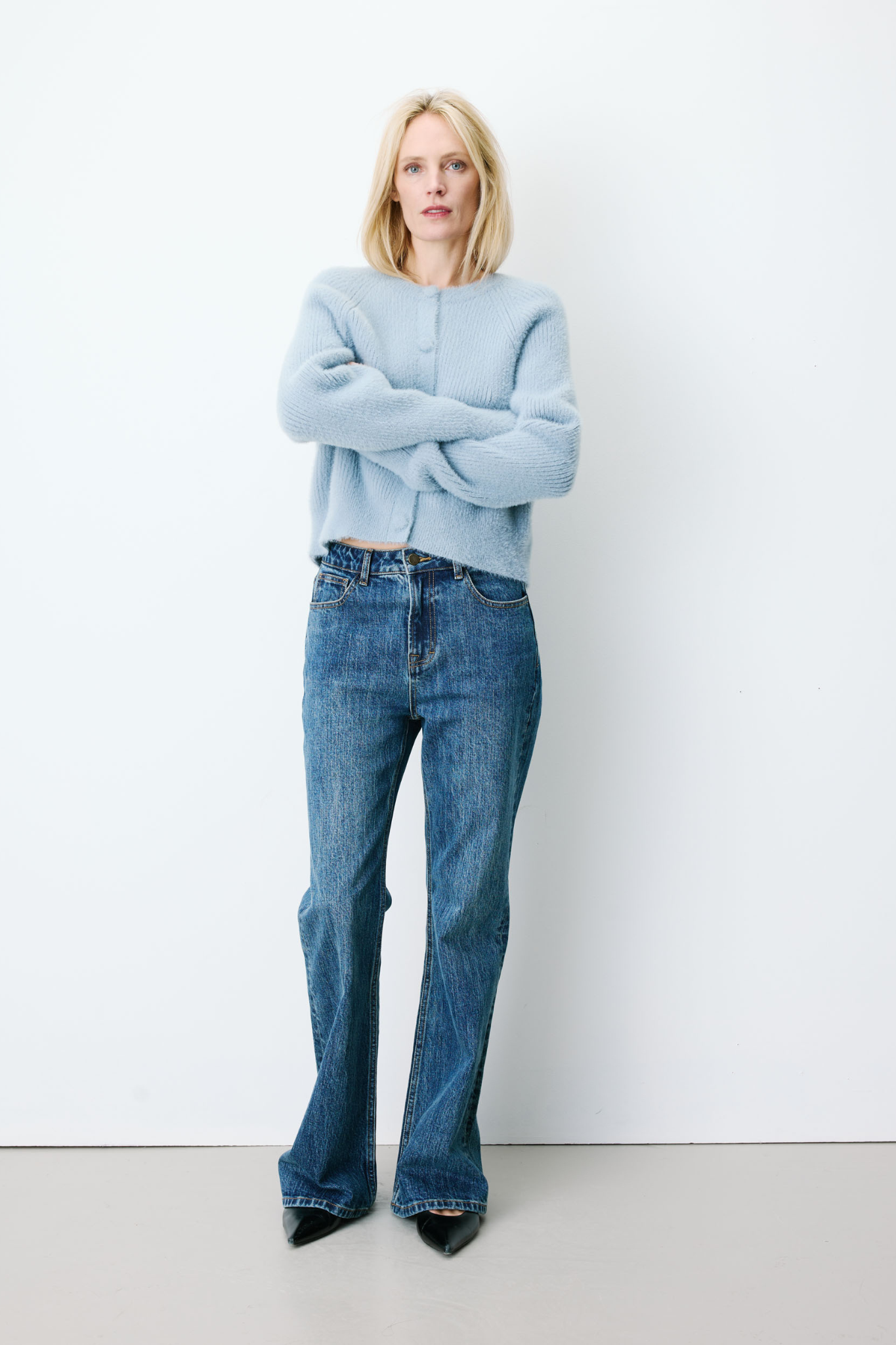 ALERON CARDIGAN - BLUE