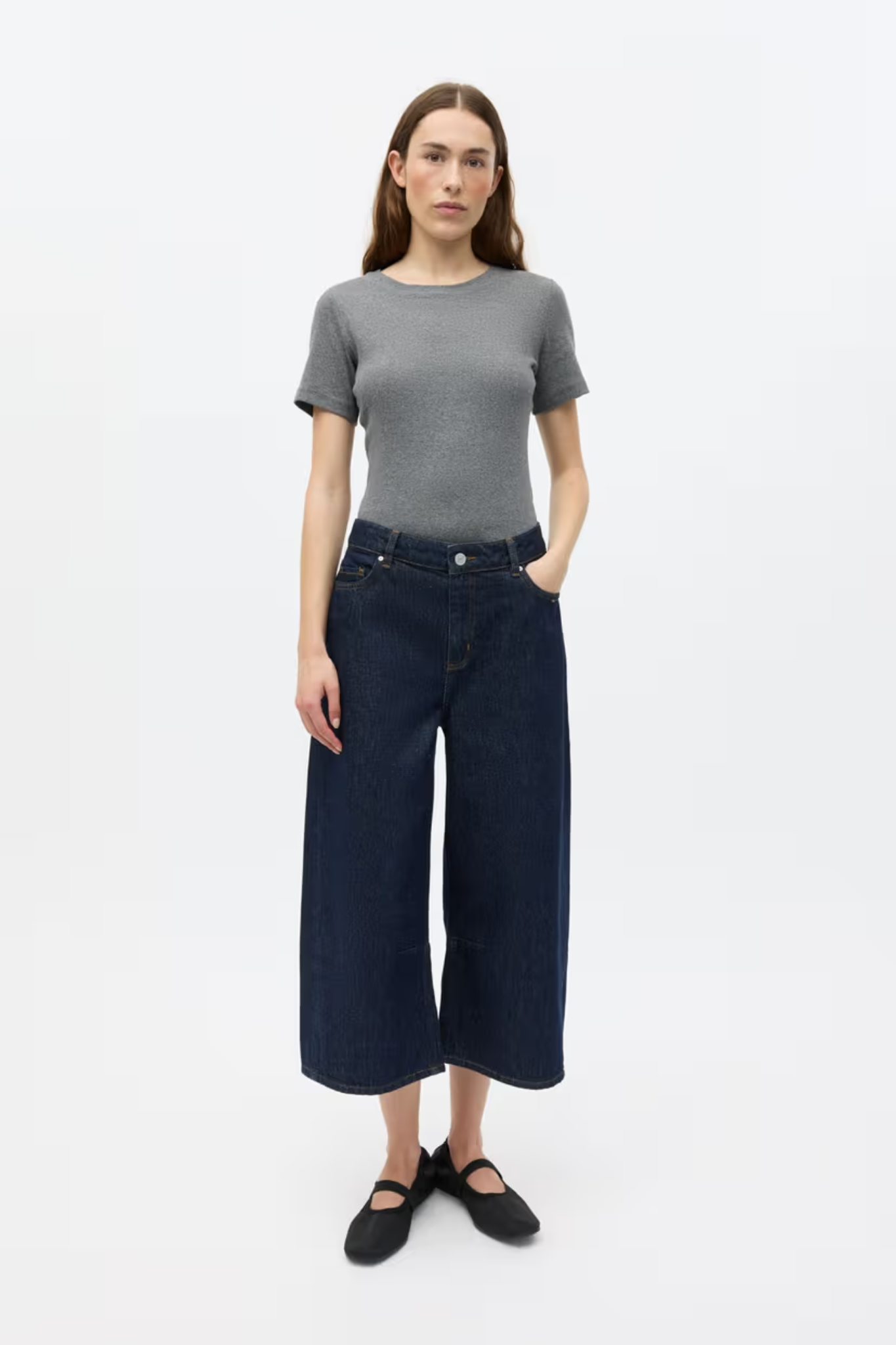BILLIE CULOTTE JEANS - DARK BLUE RINSE
