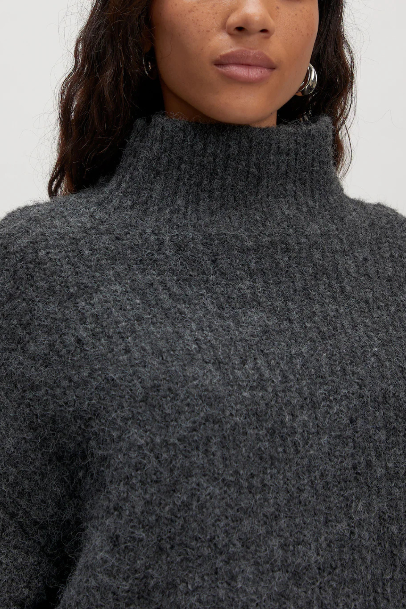 BETH SWEATER - GREY MELANGE