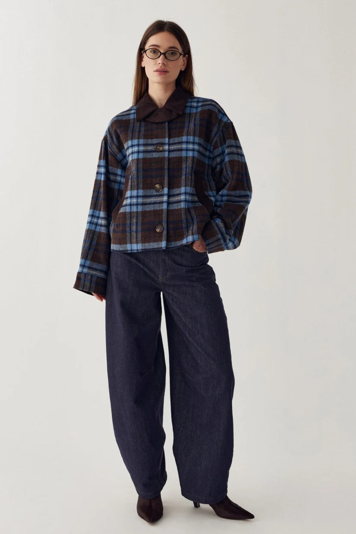MAIYA JACKET - DALIYAH BLUE CHECK