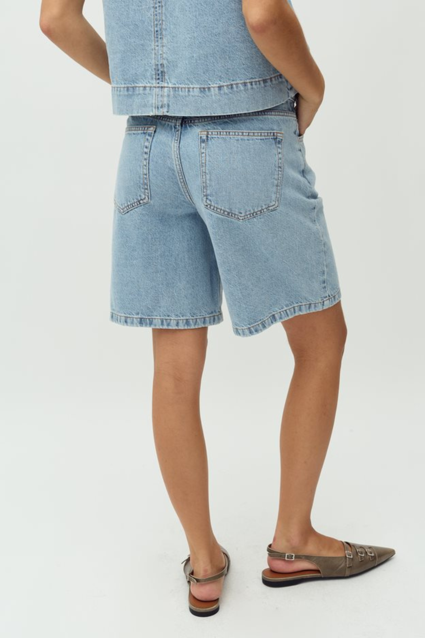SANIRA MAYAFABS SHORT - VINTAGE LIGHT BLUE