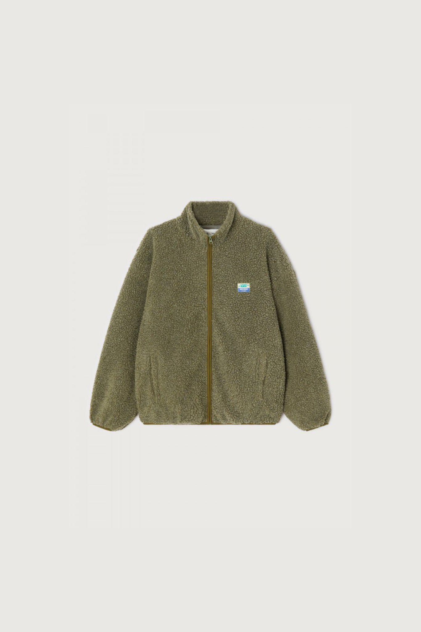 American Vintage hoktown jacket in varan melange. Front flatlay view