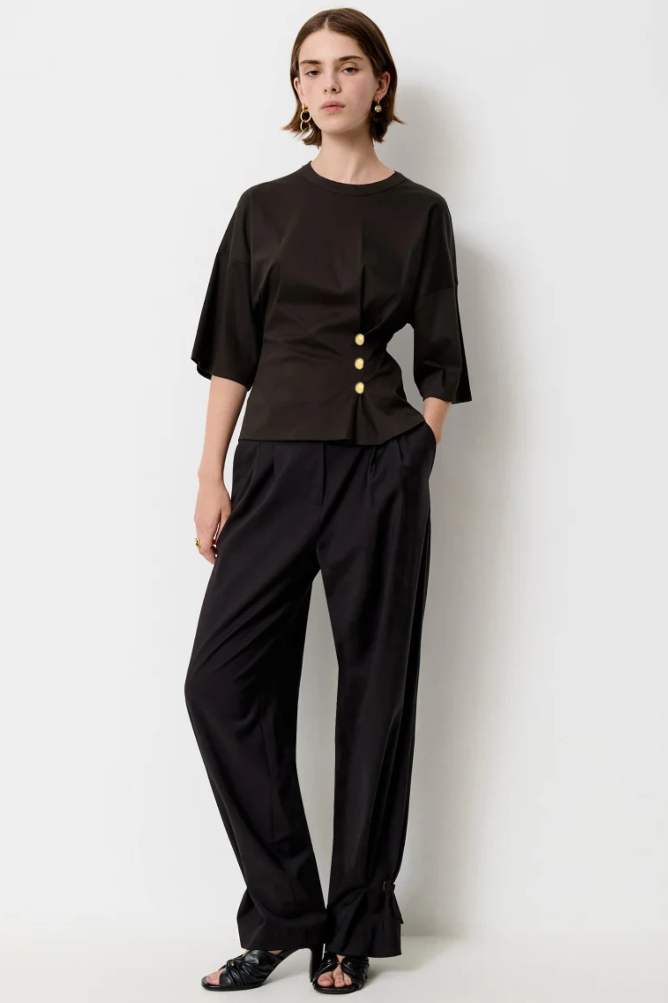 NAKTIS WAIST BUTTONED TOP - OBSCURA