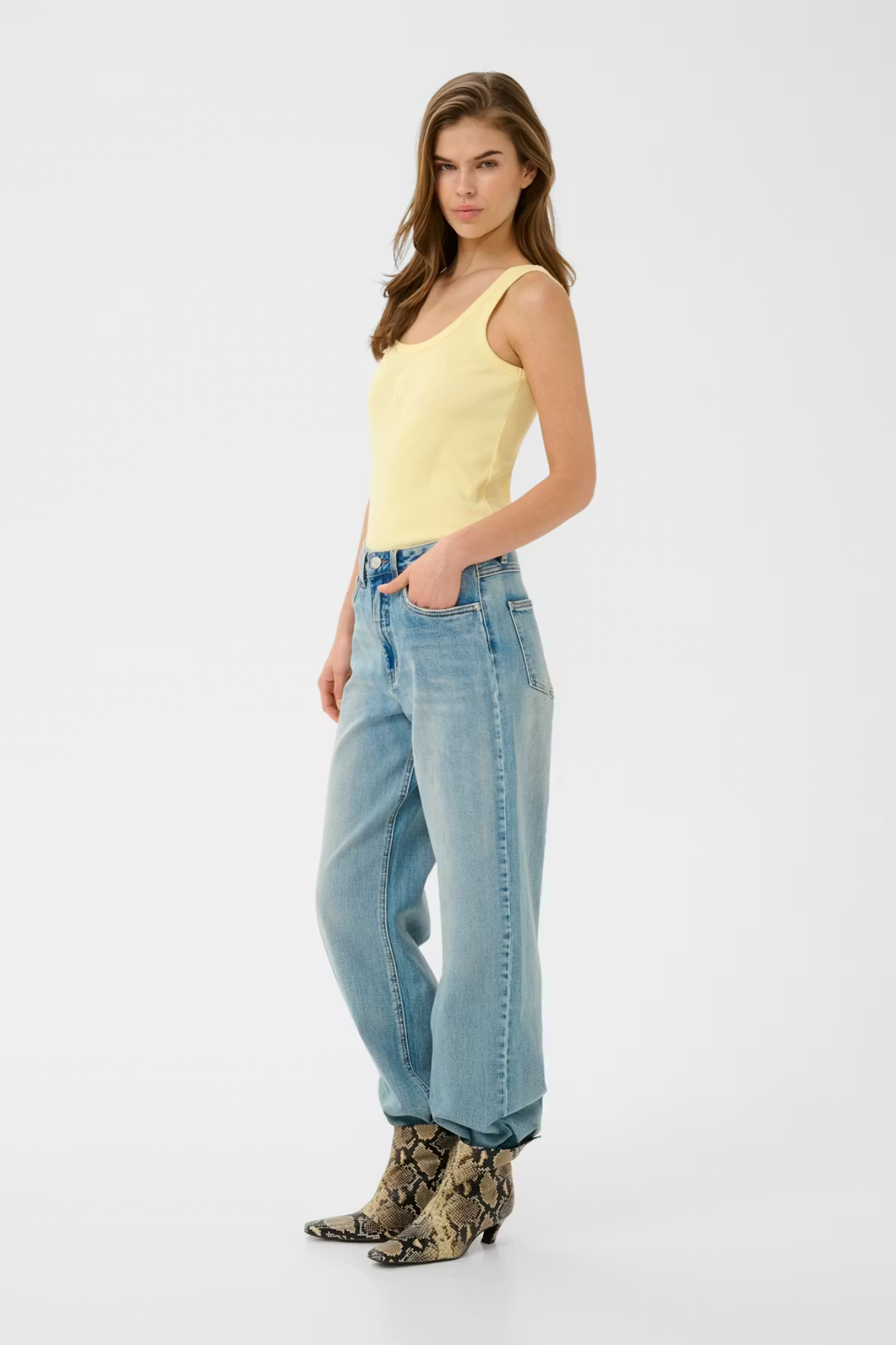 DREW LOG TANK TOP - YELLOW