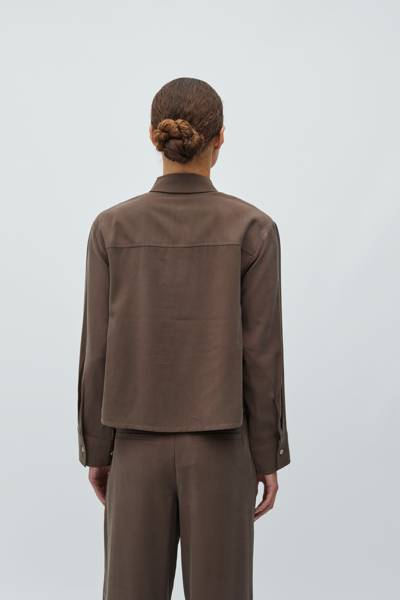 ELIO CASSI TOP - CHOCOLATE BROWN