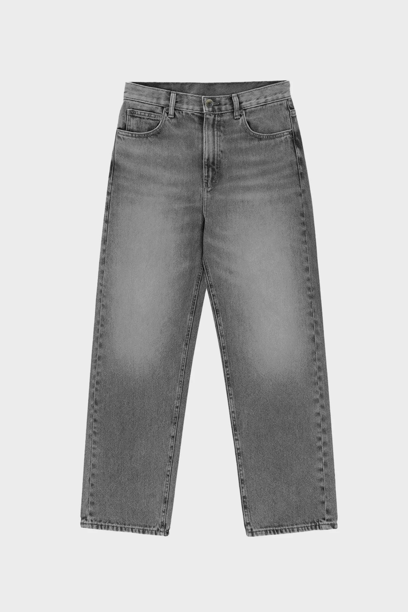 MILANO RELAXED DENIM JEANS - WASHED GREY