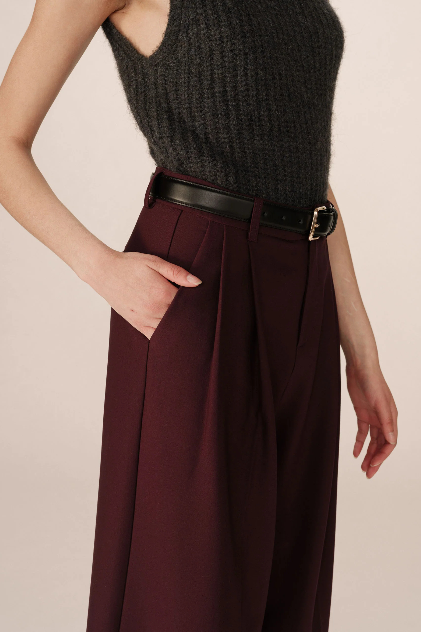 STORY PANTS - BORDEAUX