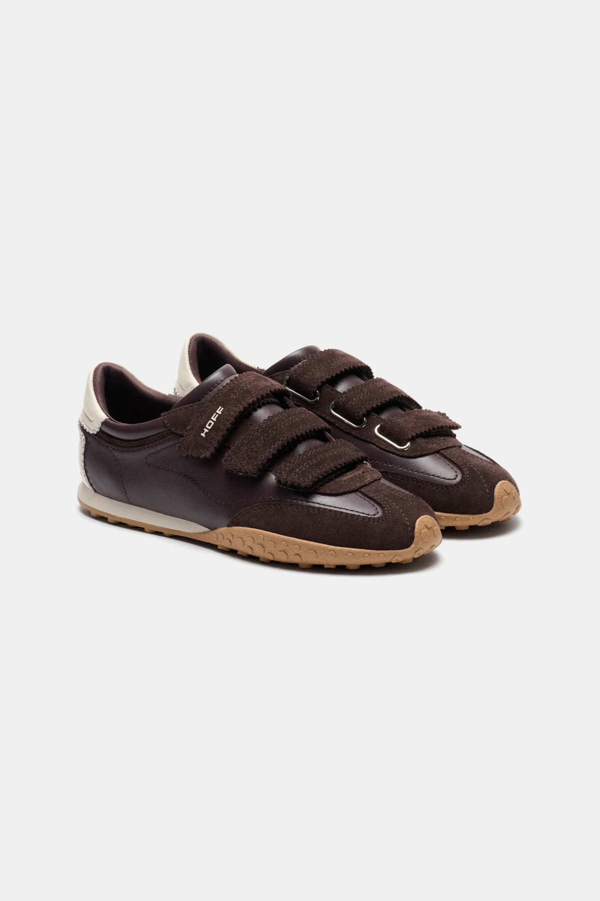 BRIDGE VELCROS WOMEN SNEAKERS - CHOCOLATE