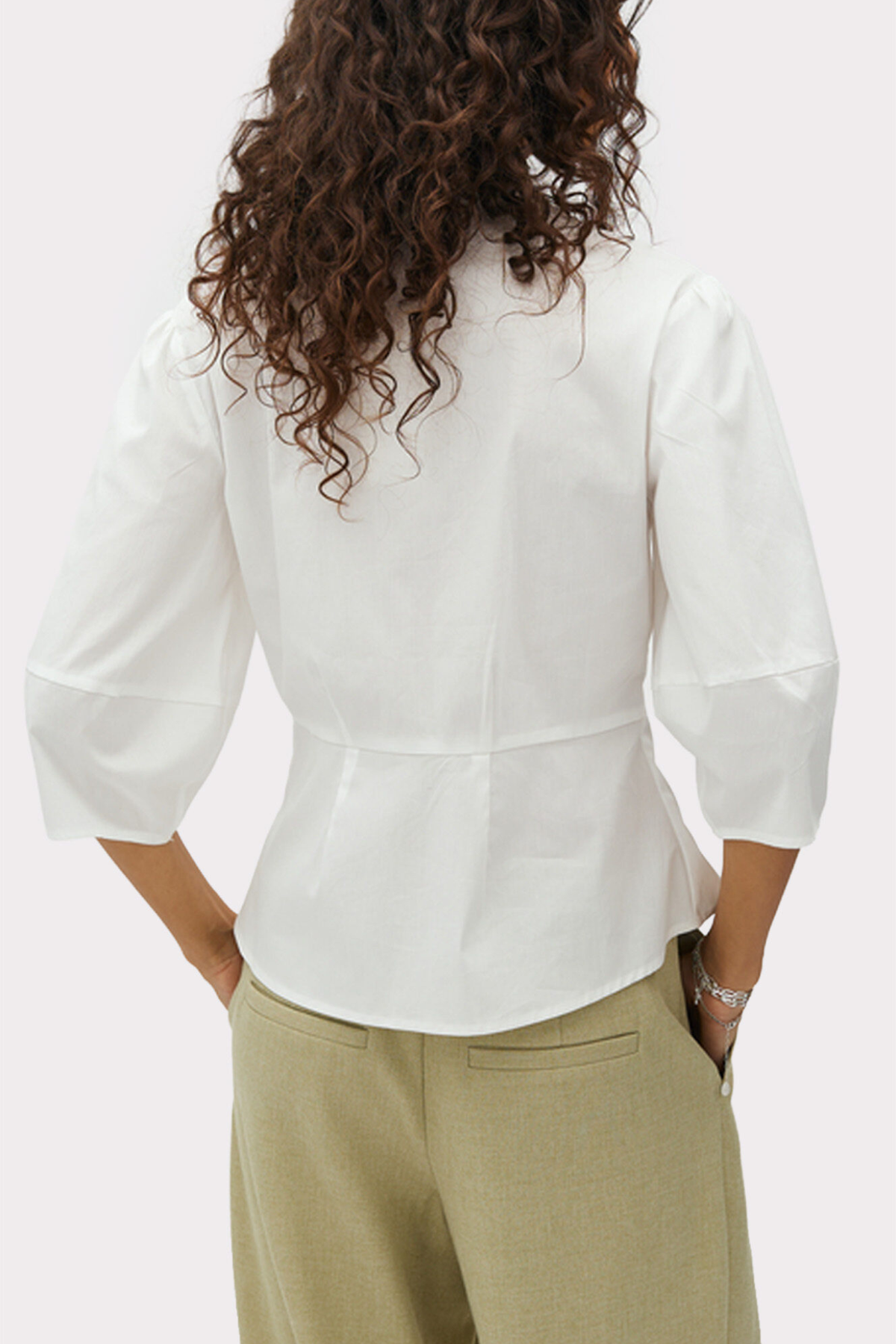 SEVERINA LIESL BLOUSE - WHITE