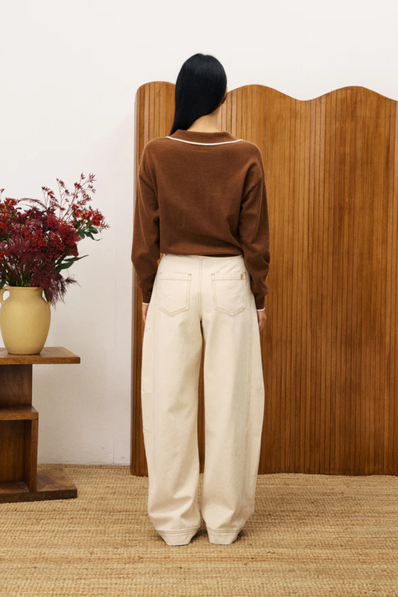 TRIOLET PULLOVER - ICE BROWN