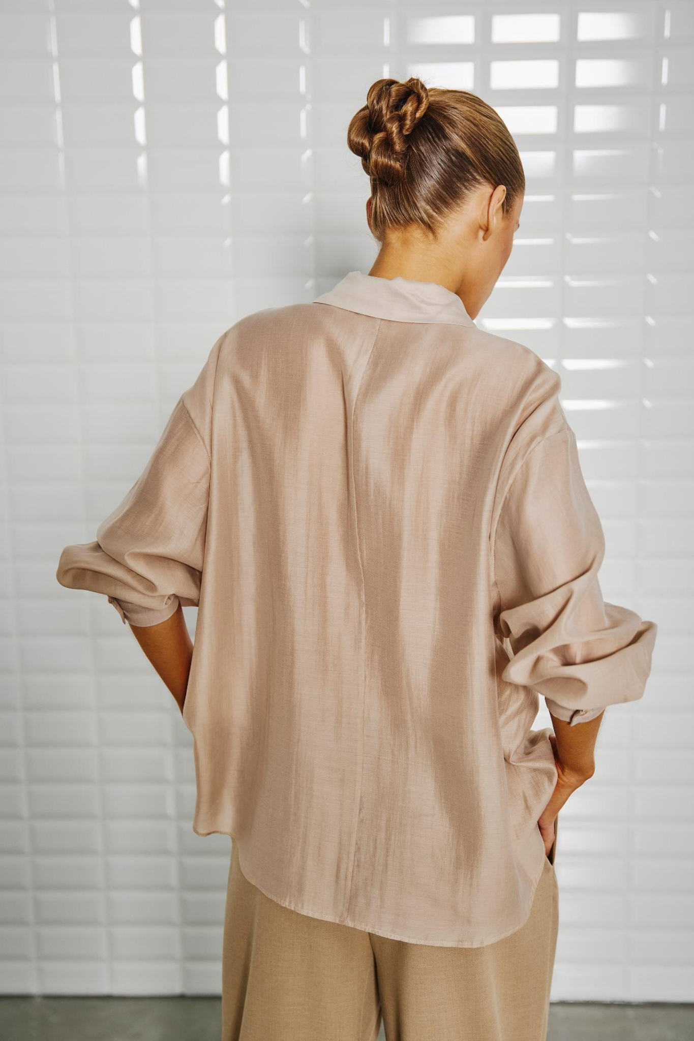LENNON LS SHIRT - FROSTED ALMOND