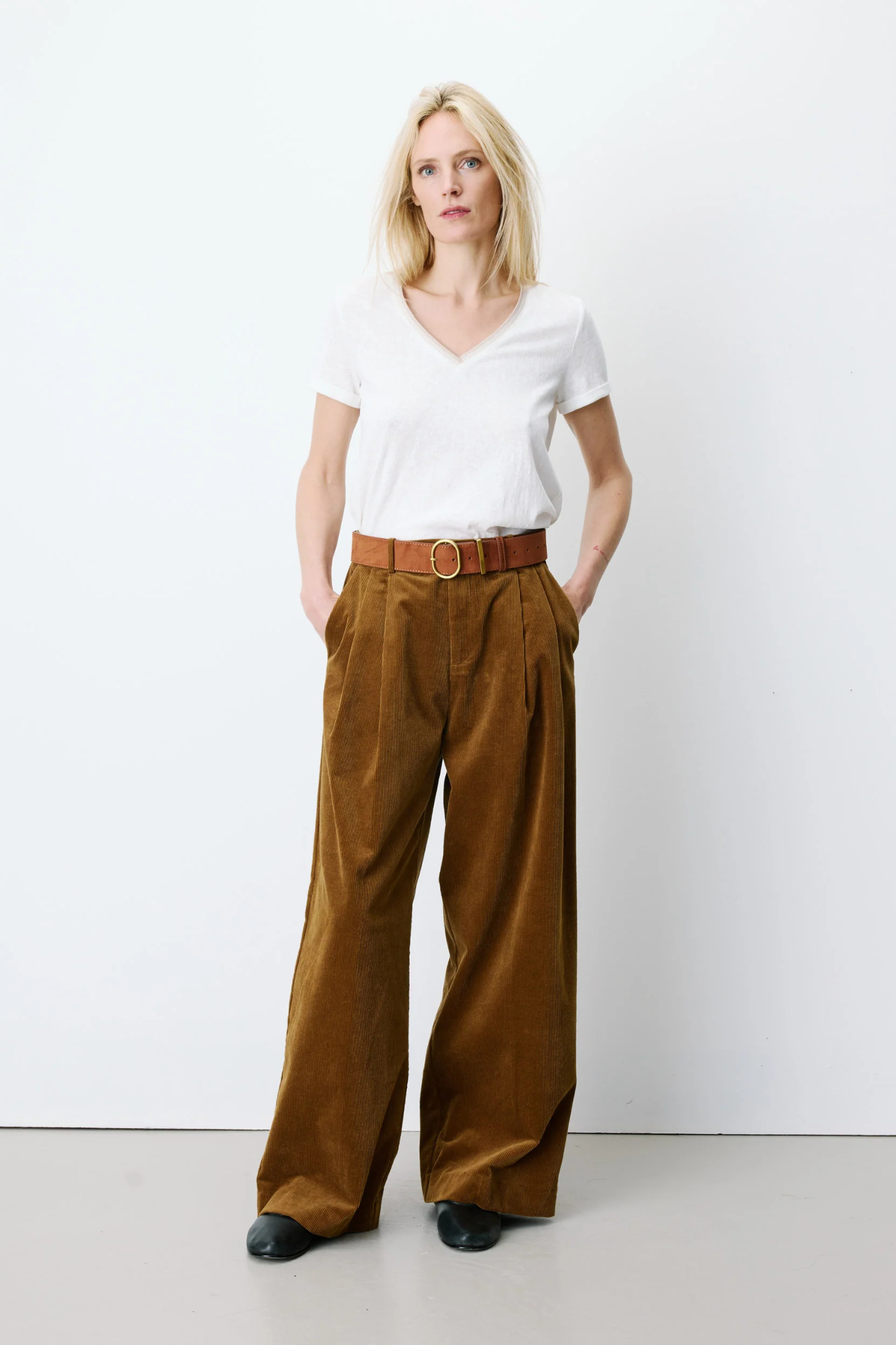 ABRIEL PANTS - COFFEE