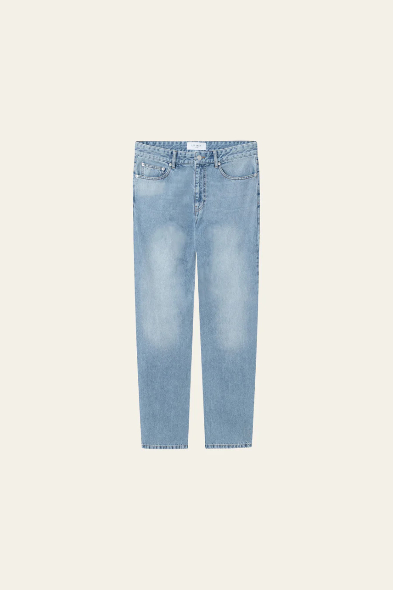 RYDER WASHED DENIM JEANS - LIGHT ICE BLUE WASH
