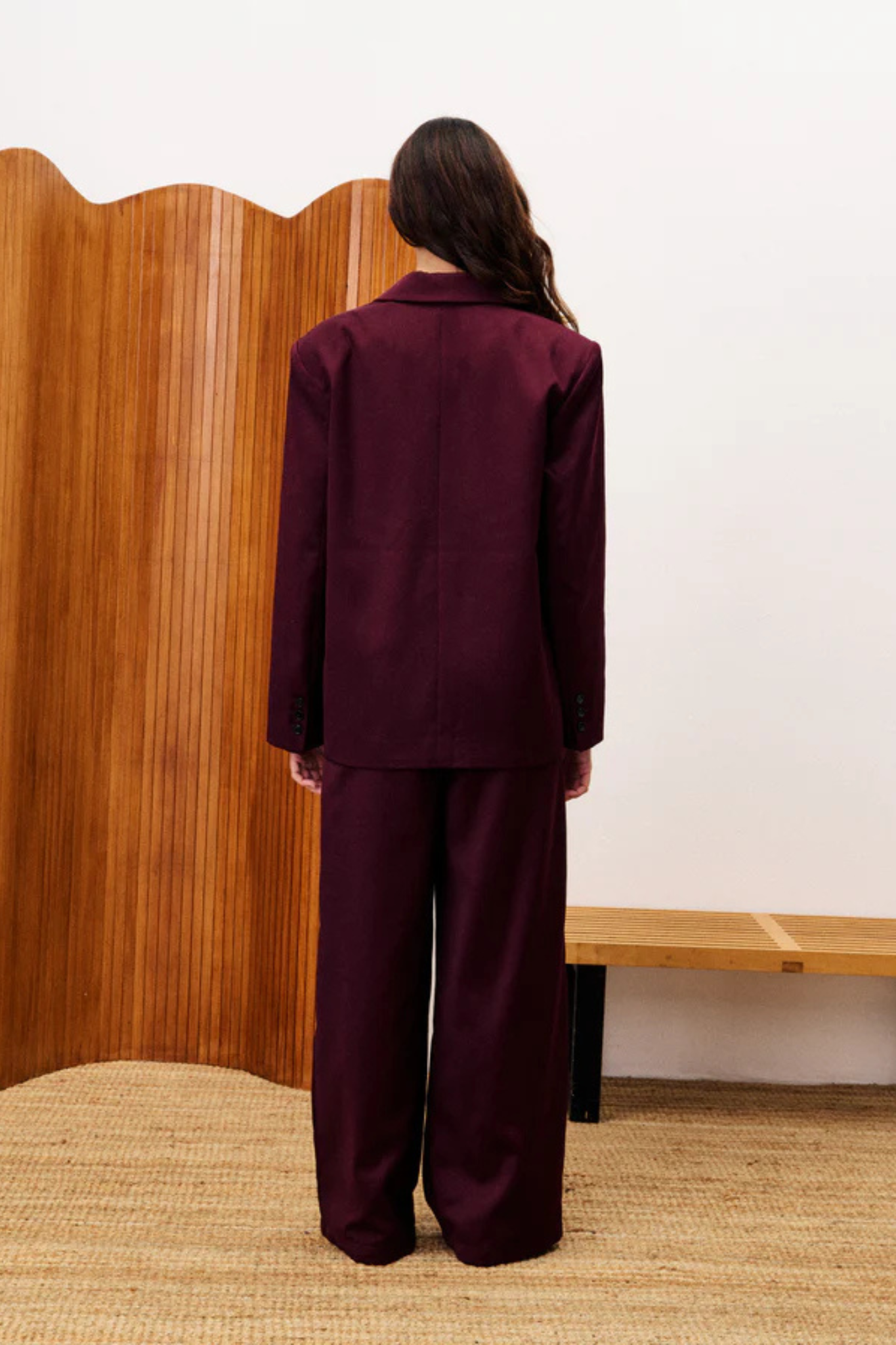 HIBISCUS PANTS - BORDEAUX