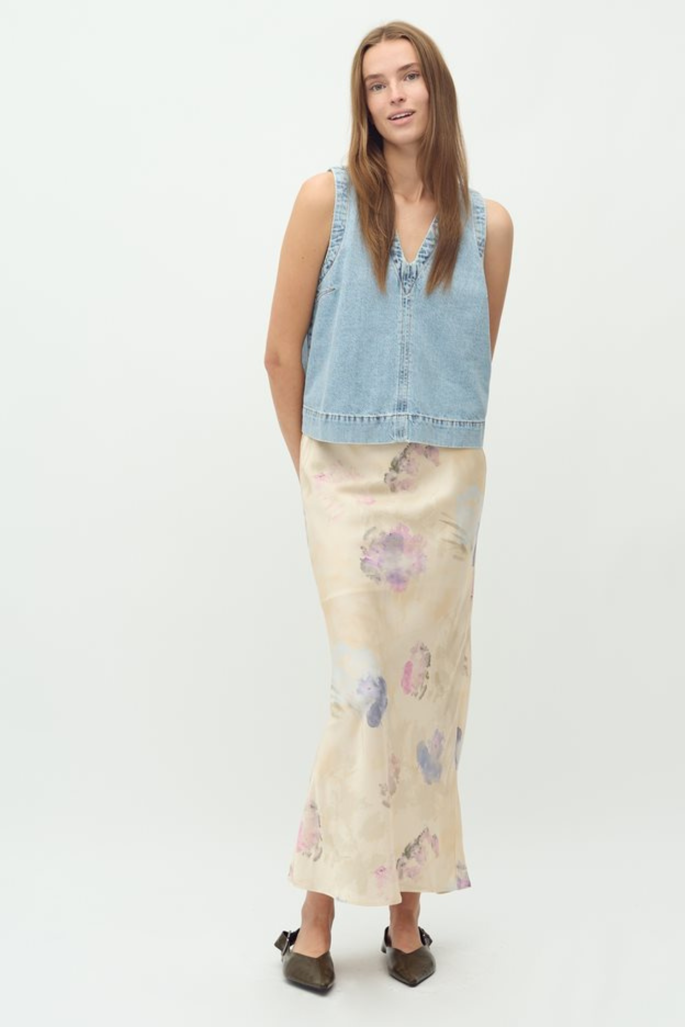 ANINDA SKIRT - NATURAL DYE PRINT