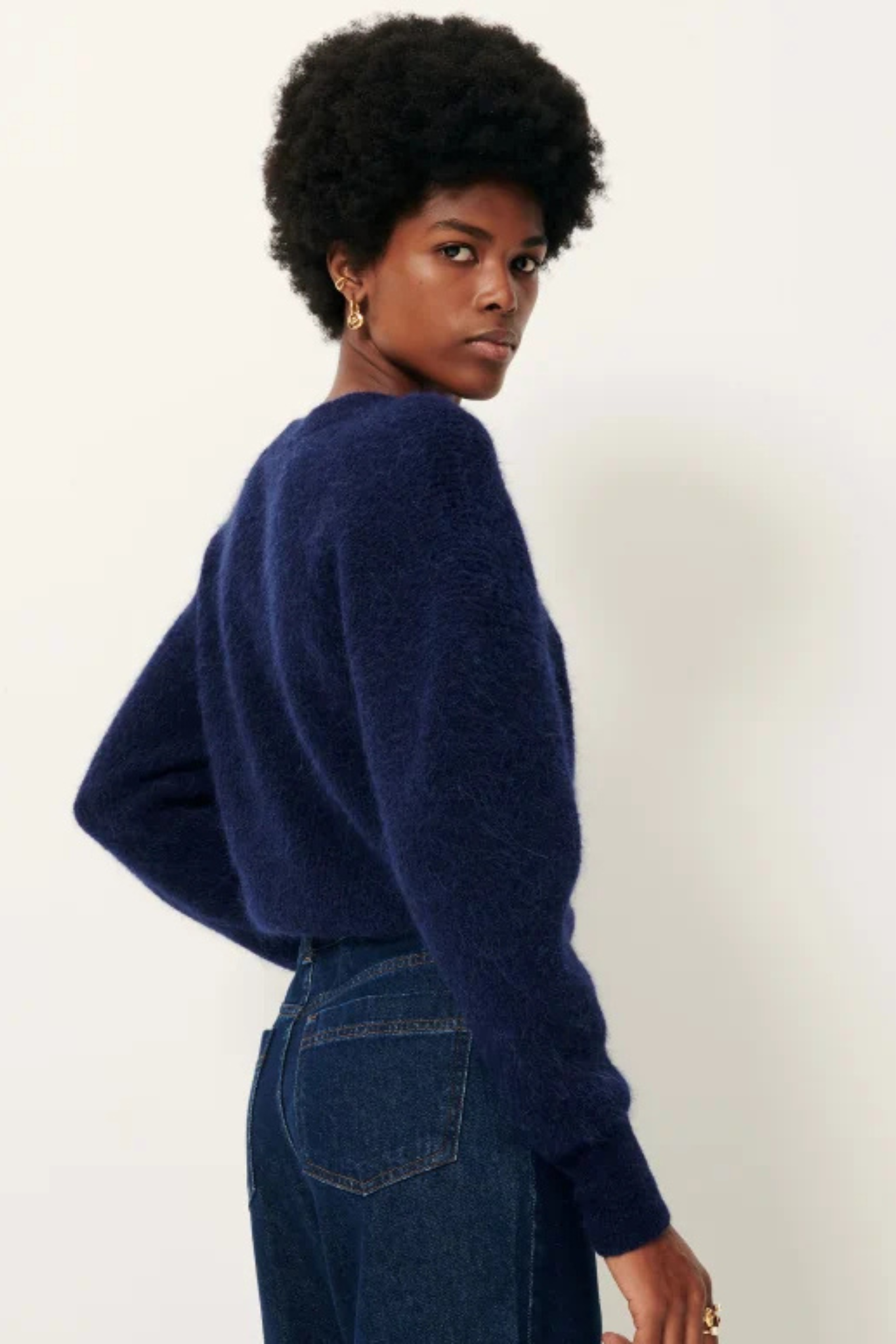 TWIST BLUES SWEATER - QUEEN BLUE