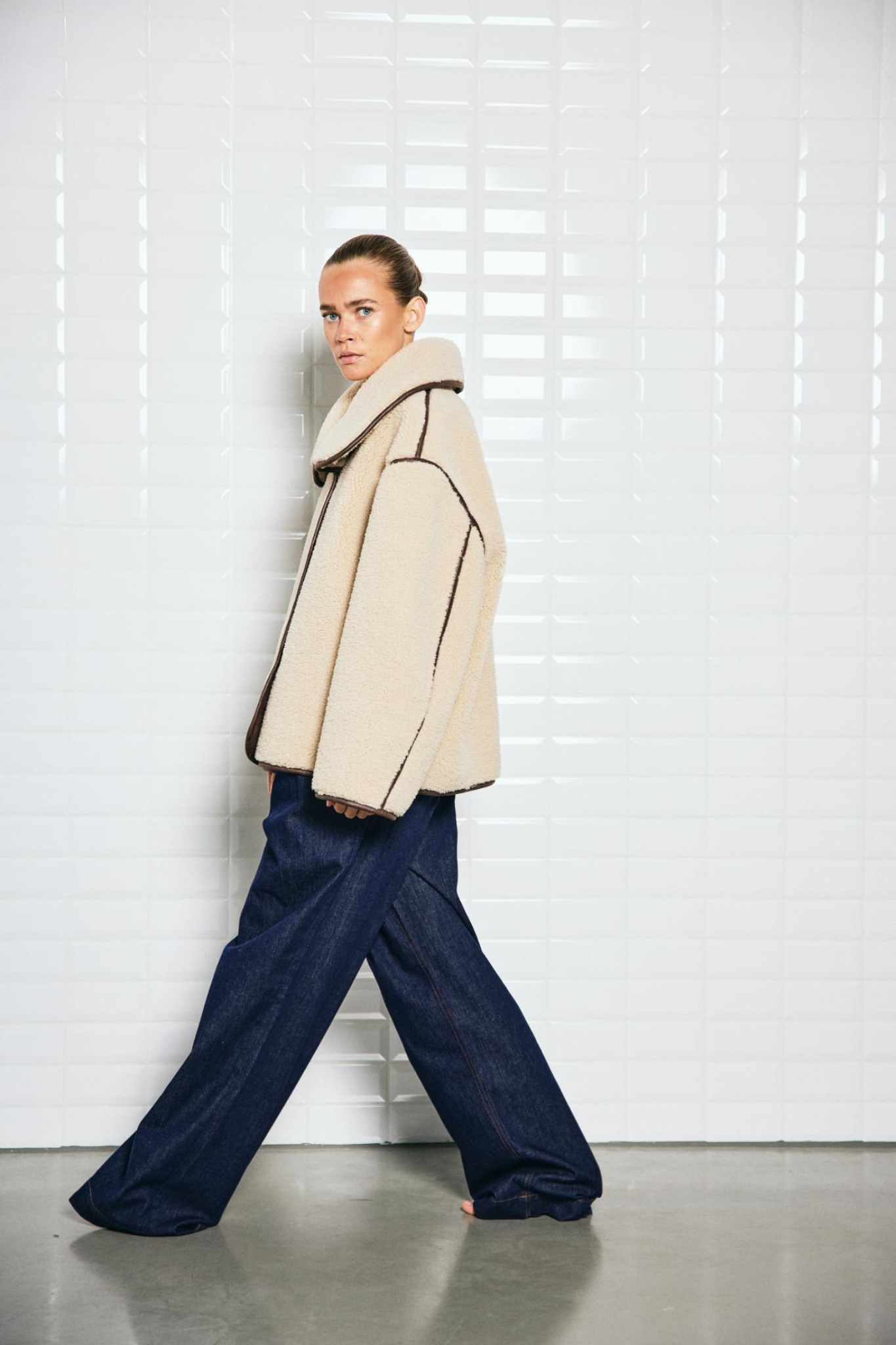 DAJANA PILE JACKET - BIRCH