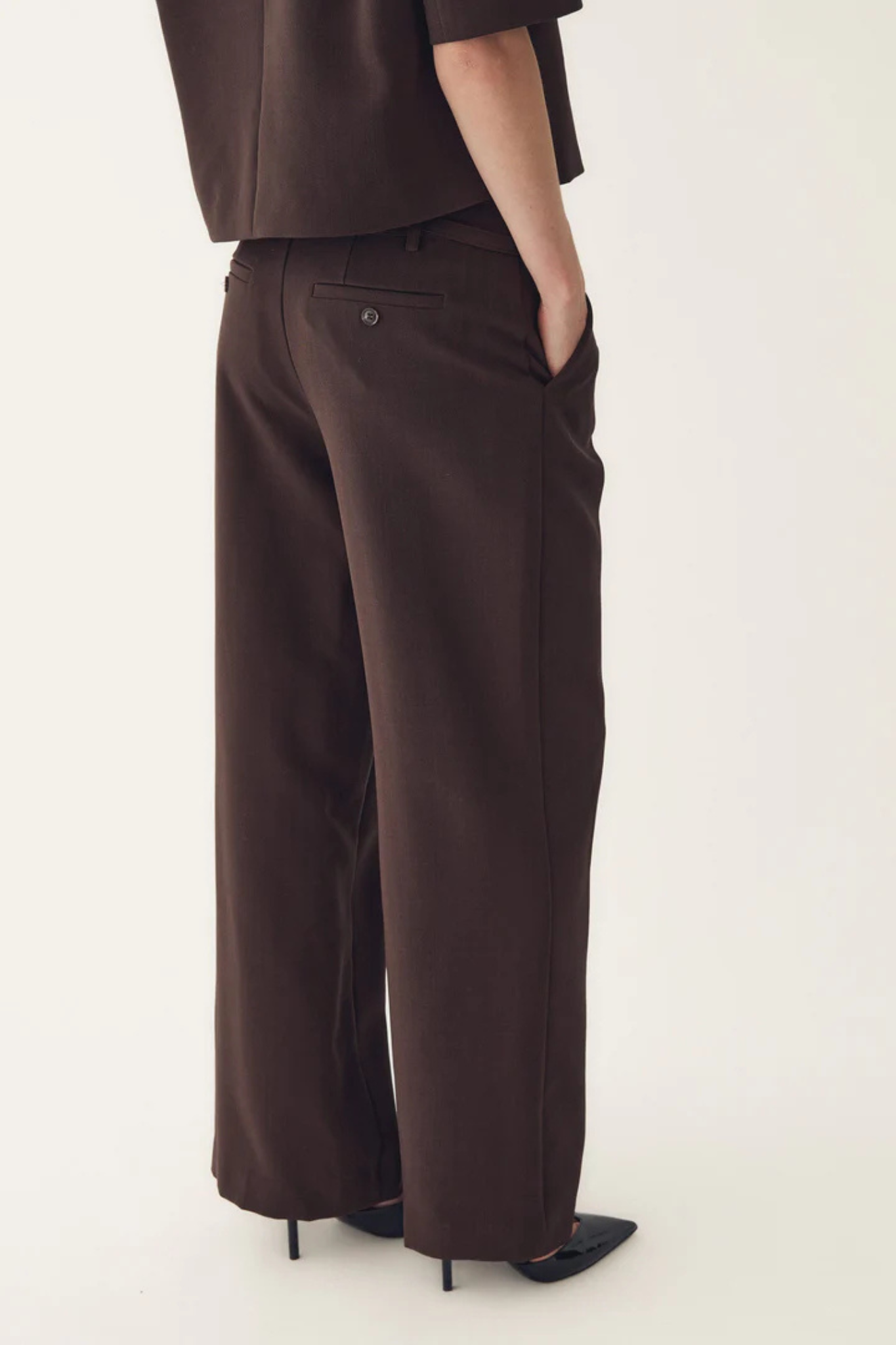 DARRYL HW PANTS - CHOCOLATE