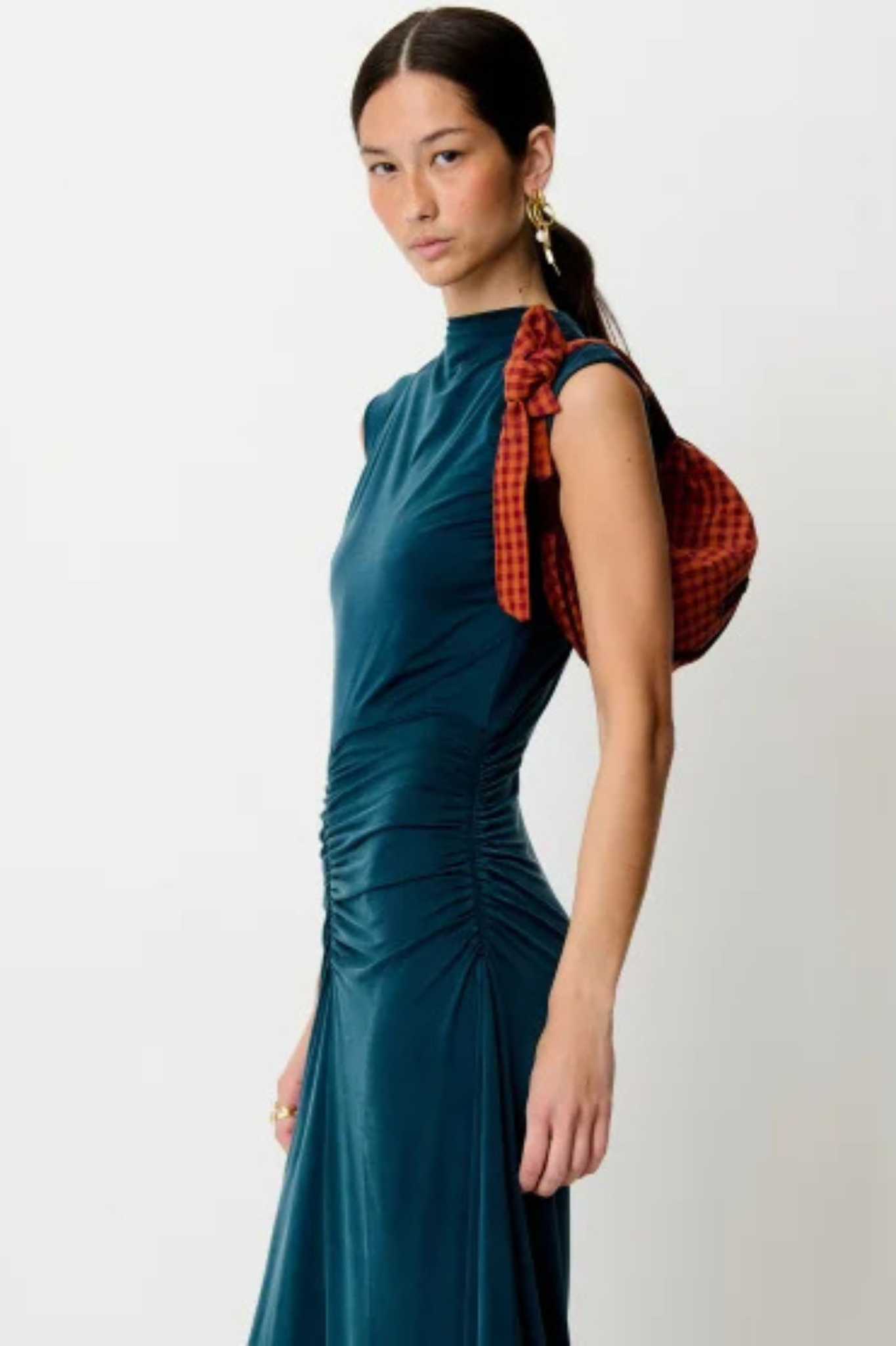 RITESSA GATHERED DRESS - PAONEA