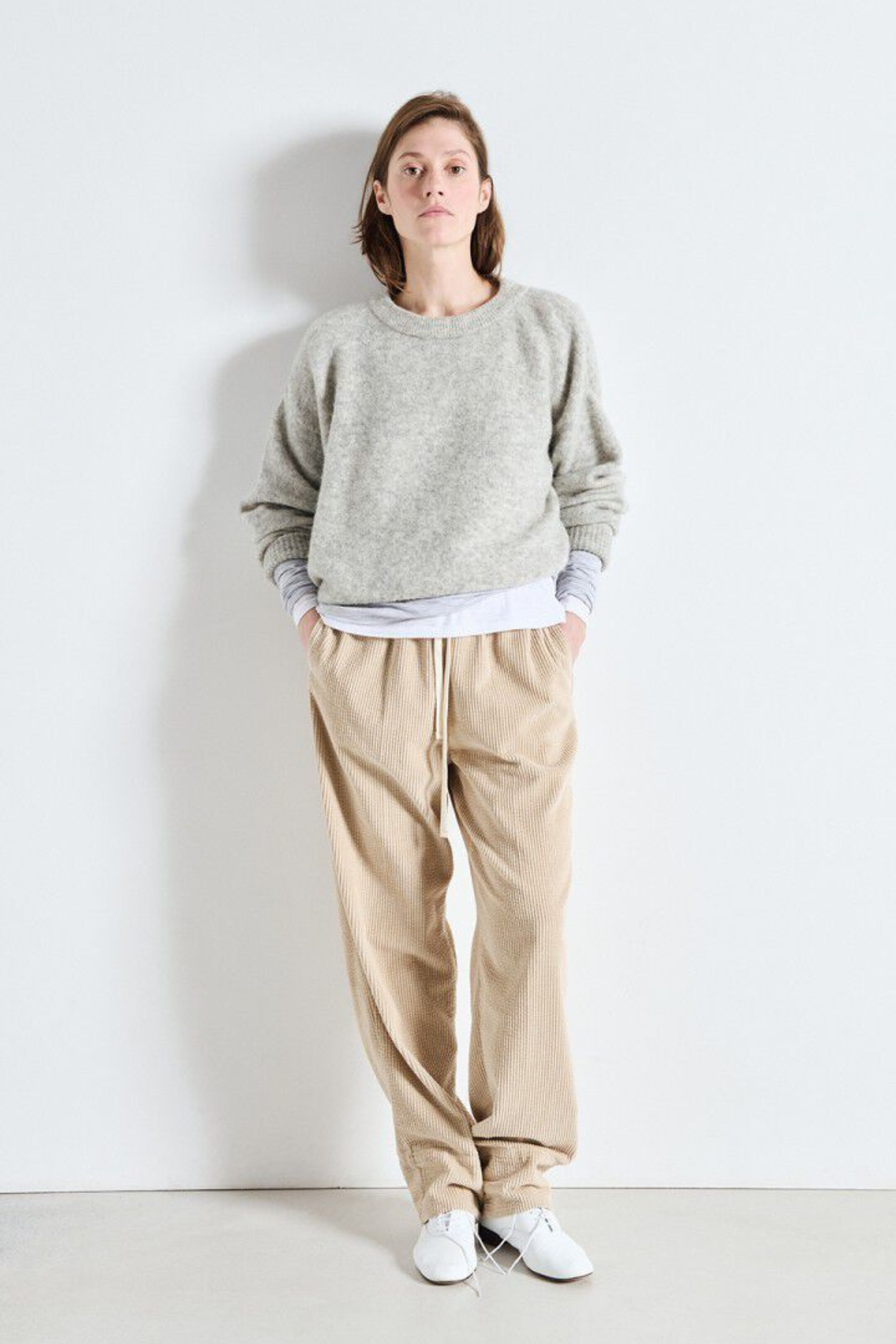 VITOW KNIT - LIGHT GREY MELANGE