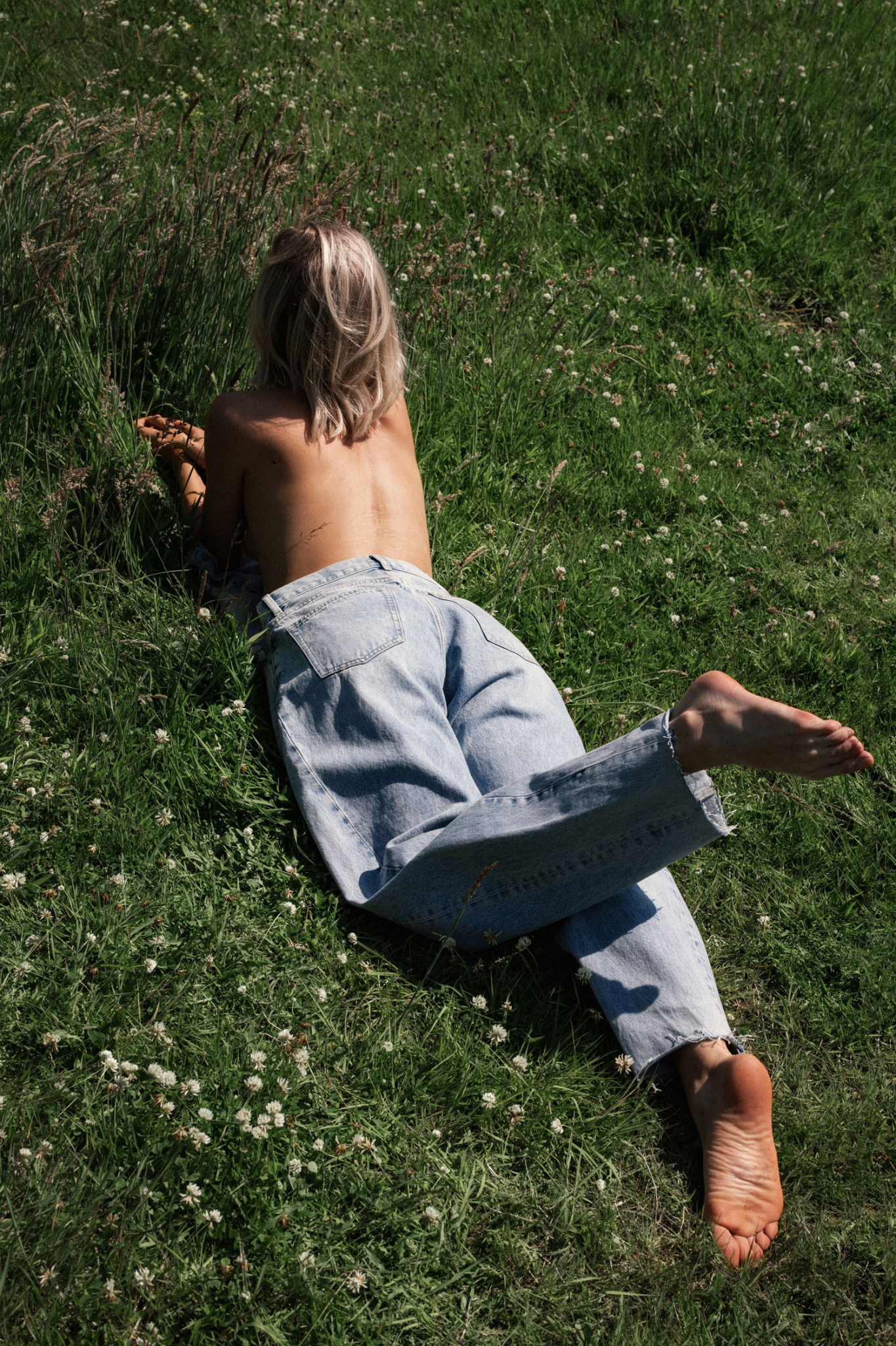 SUPER BARREL FIT JEANS - BLUE