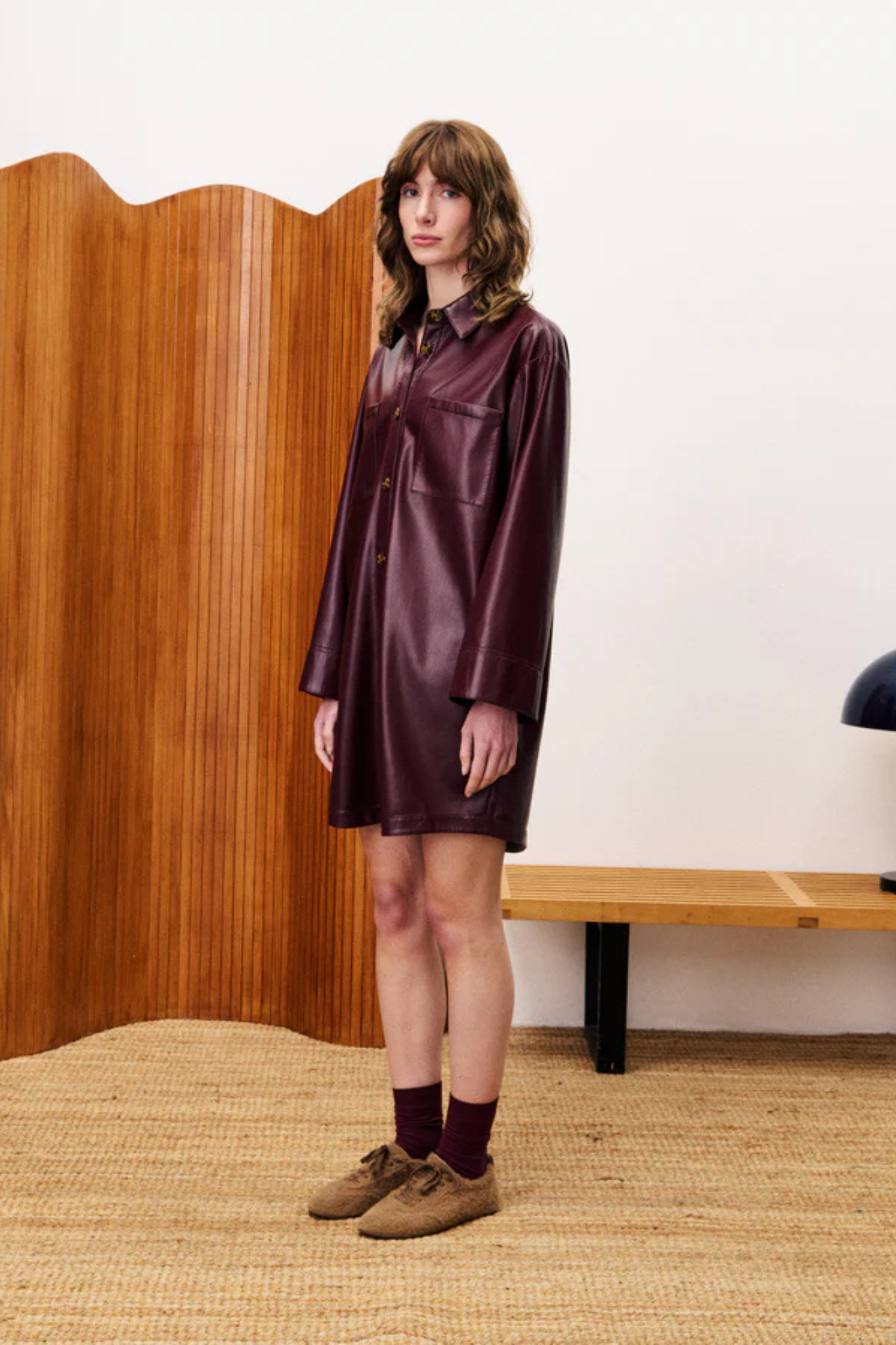 ERNAUX DRESS - BORDEAUX
