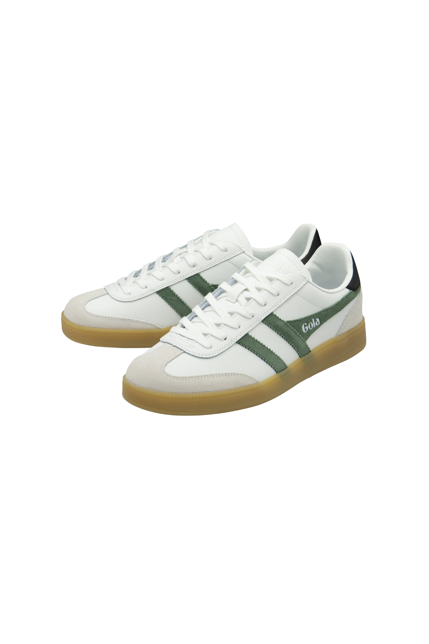VIPER LEATHER SNEAKERS MEN - WHT/EVERGREEN/BLACK/GUM. Side view