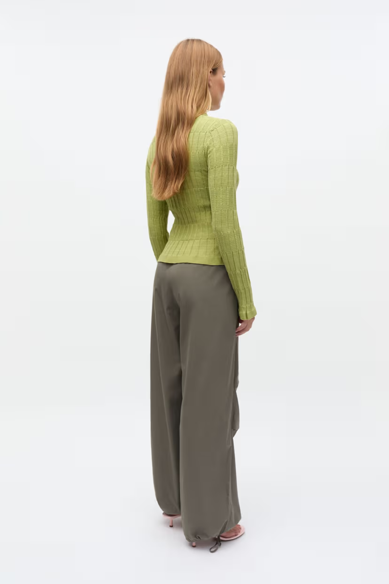 YELIA LS CARDIGAN - FERN