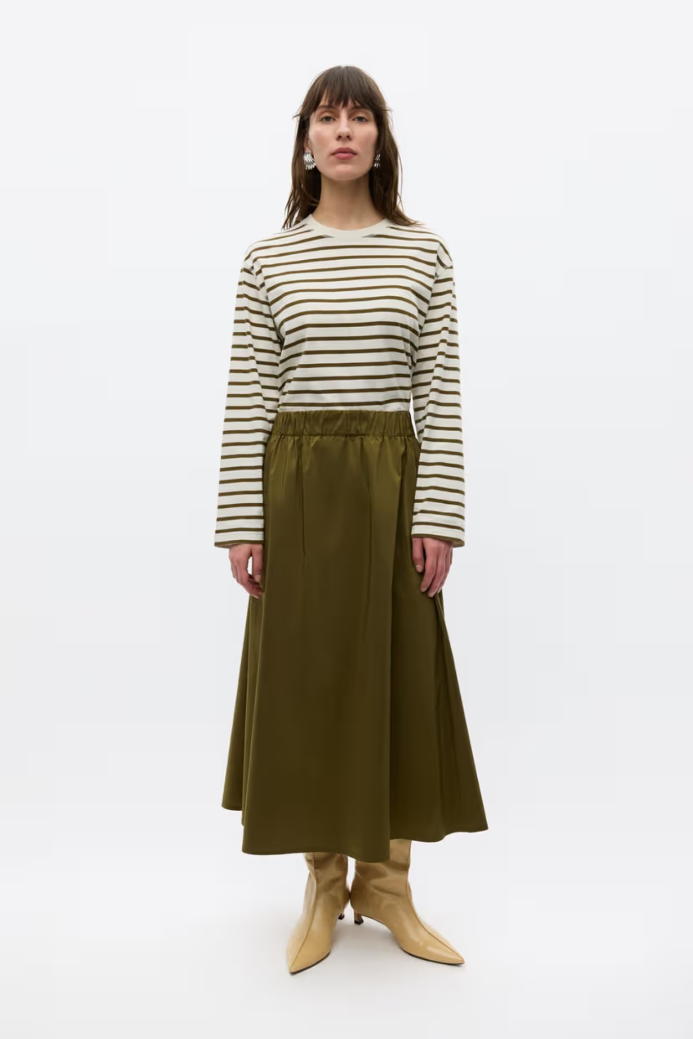 LILA SKIRT -DARK OLIVE