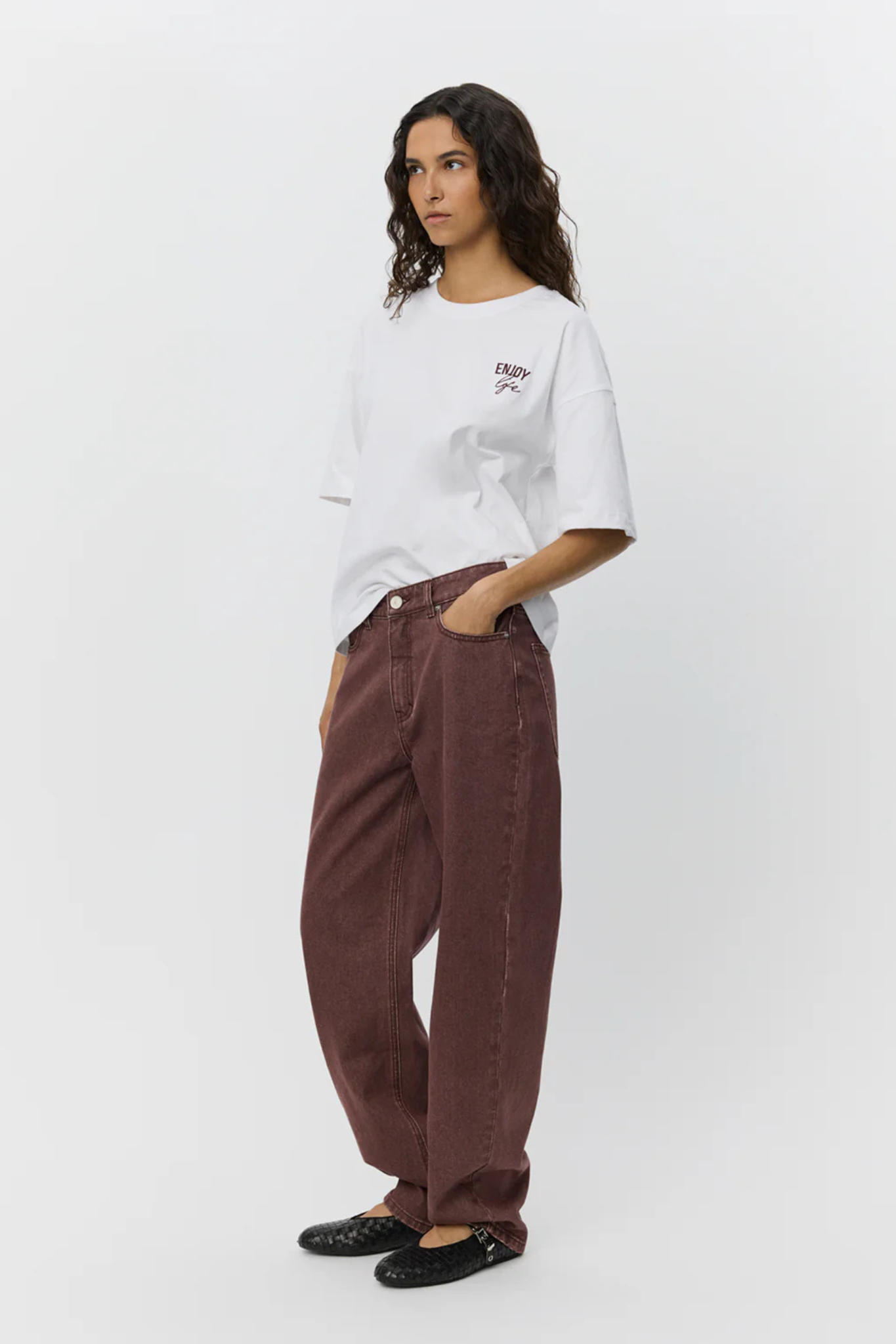 TOKYO JEANS - BURGUNDY