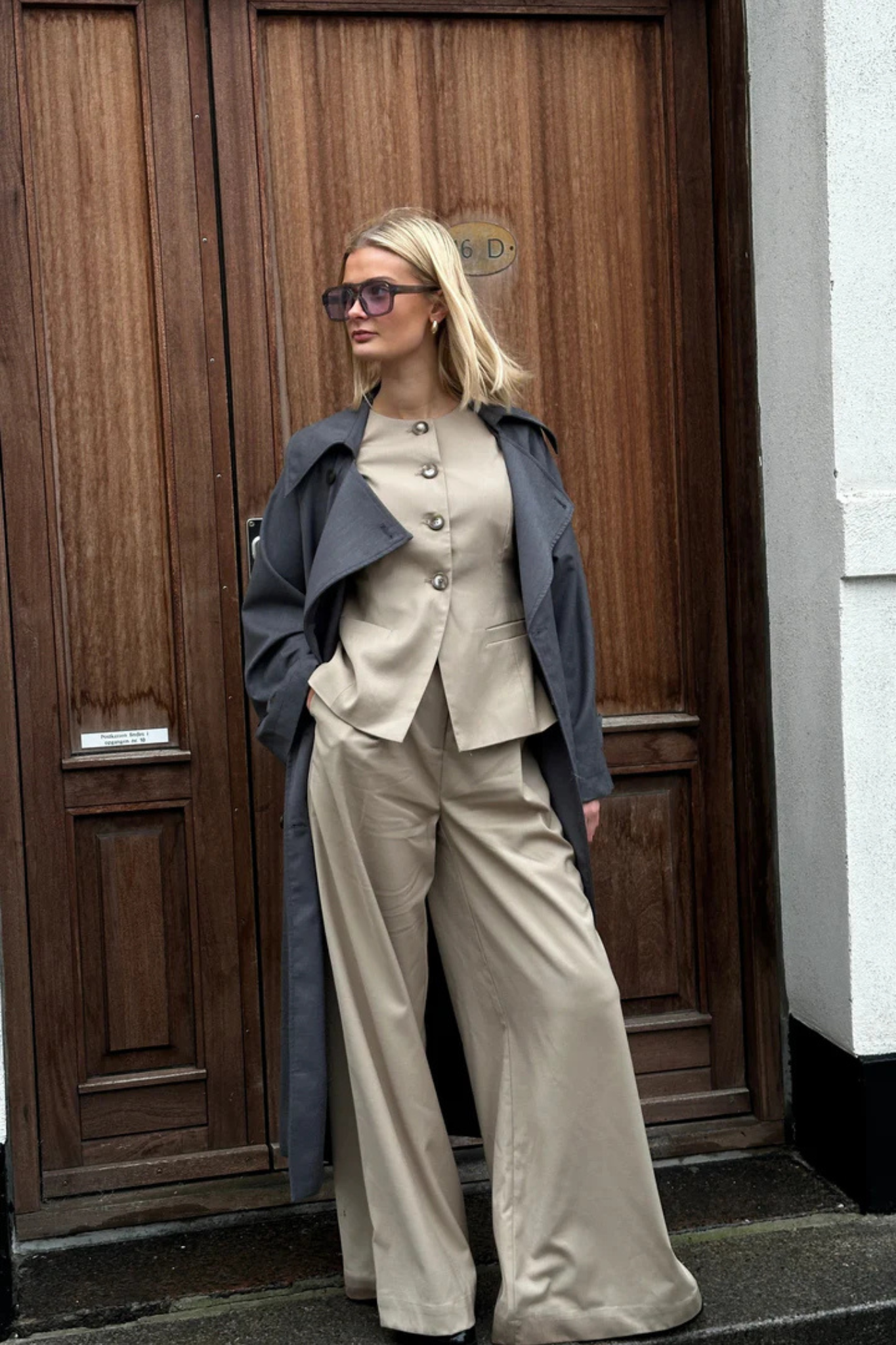 KAZIA PANTS - OYSTER