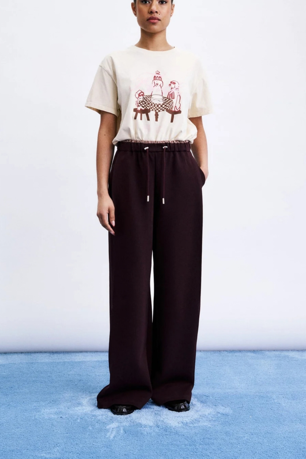 KOYA PANTS - BORDEAUX
