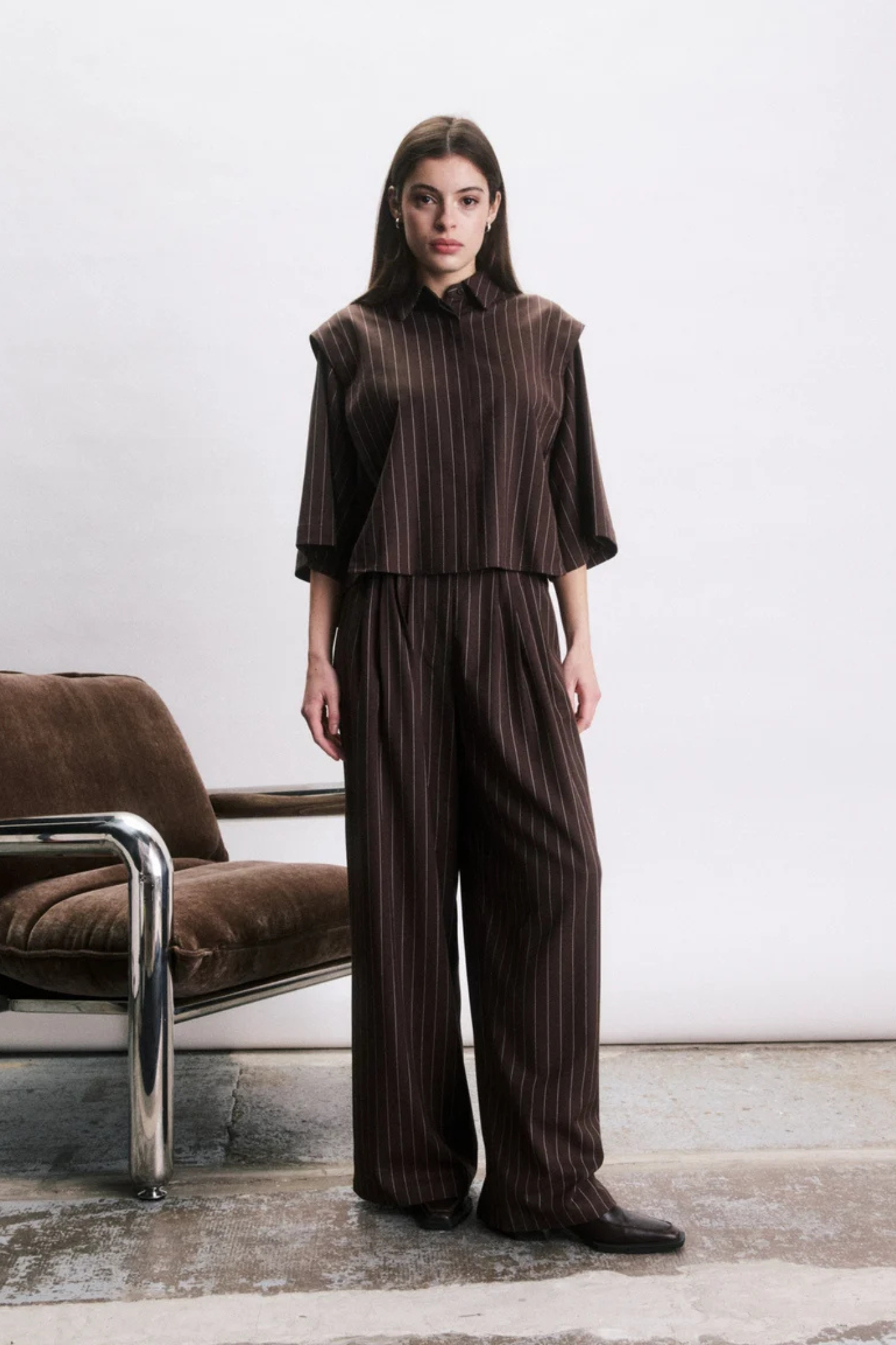 FLORIAN SHIRT - CHOCOLAT