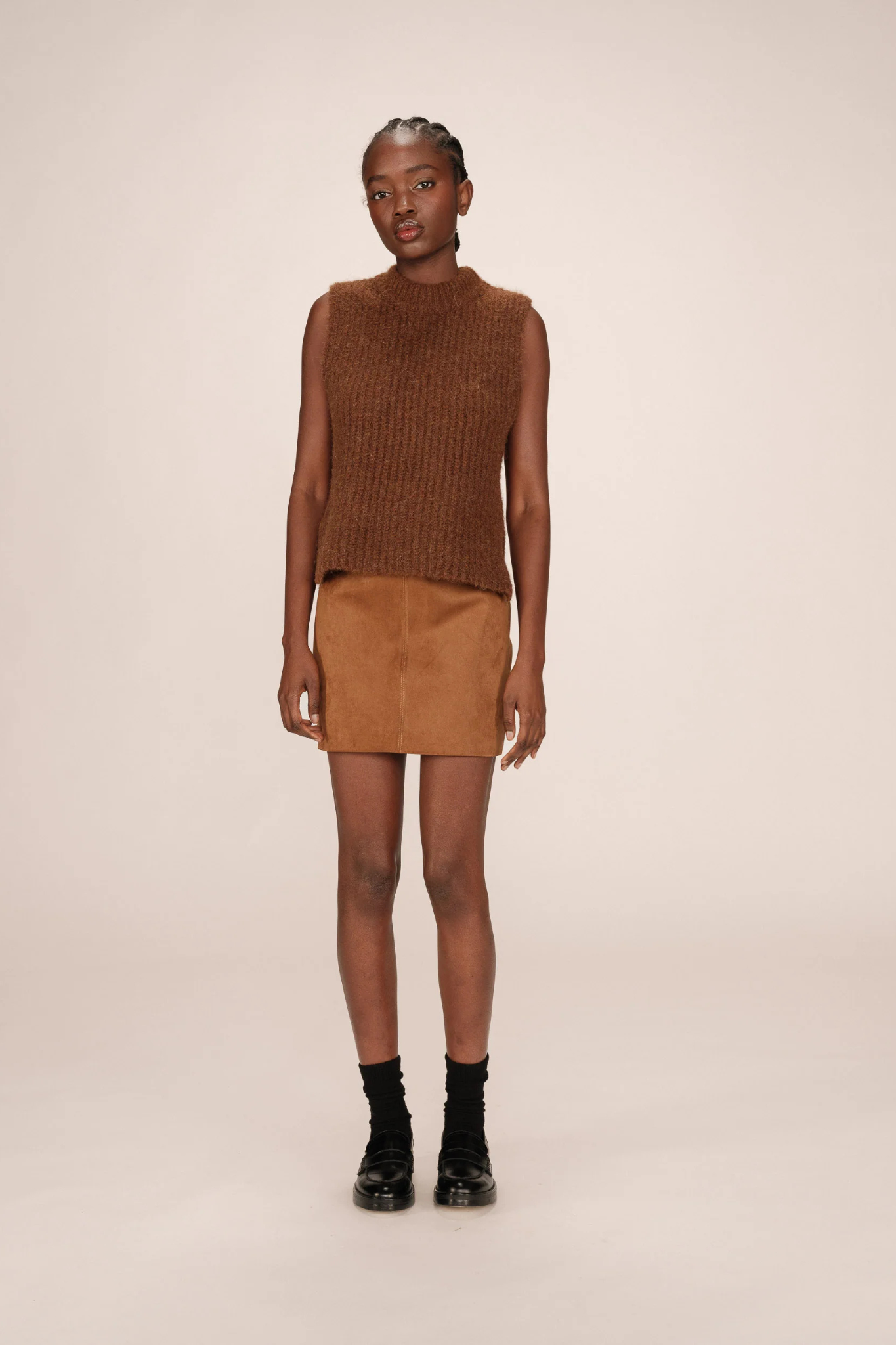 SURPRENANTE SKIRT - CAMEL