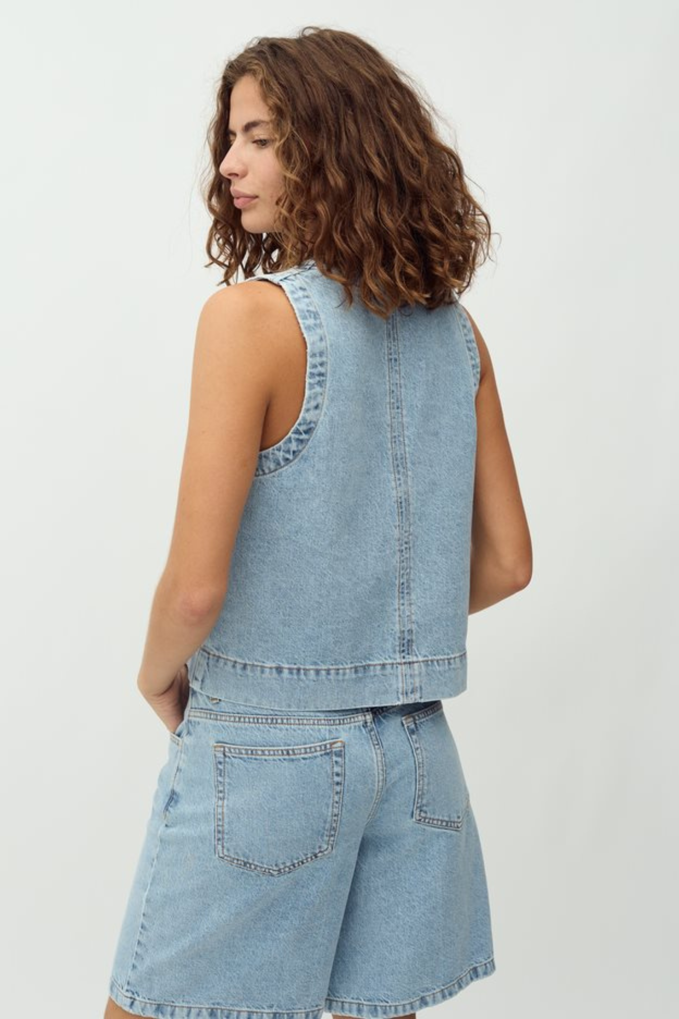 LOUISANA MAYAFABS TOP - VINTAGE LIGHT BLUE