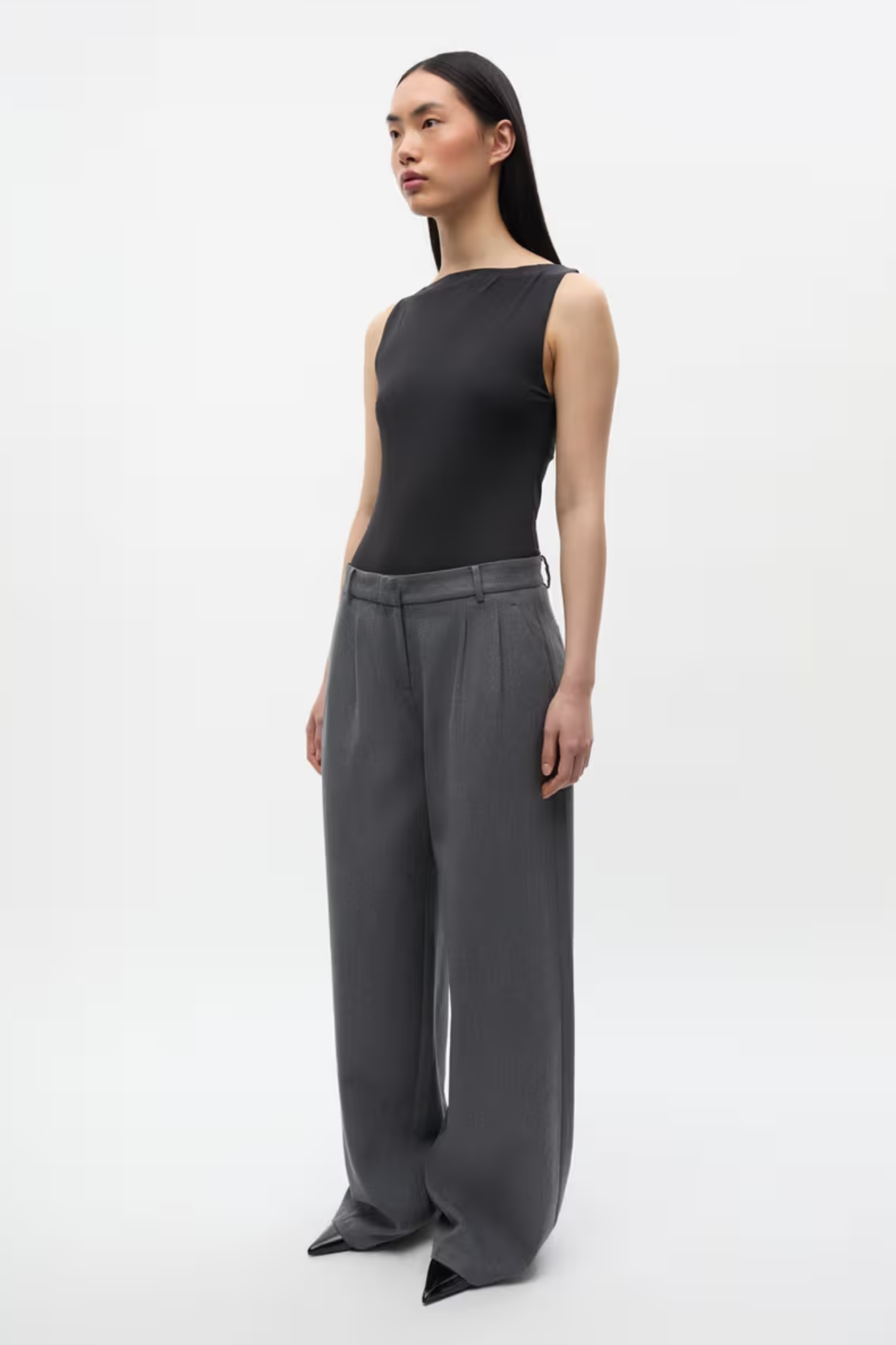DORE PANTS - MID GREY MELANGE