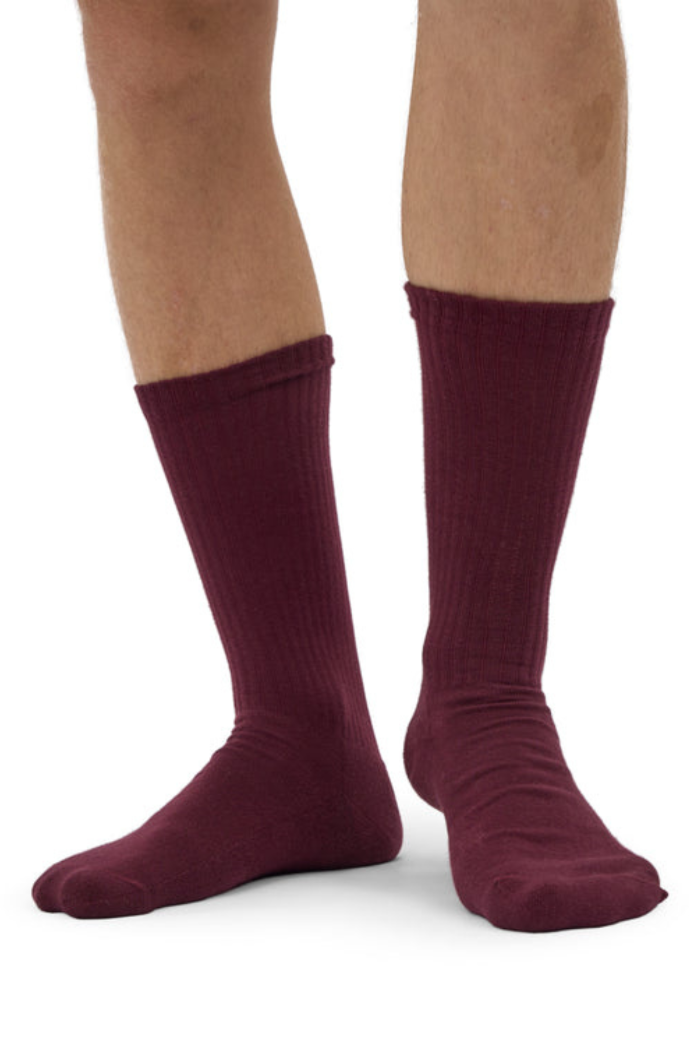 ORGANIC ACTIVE SOCK - OXBLOOD RED