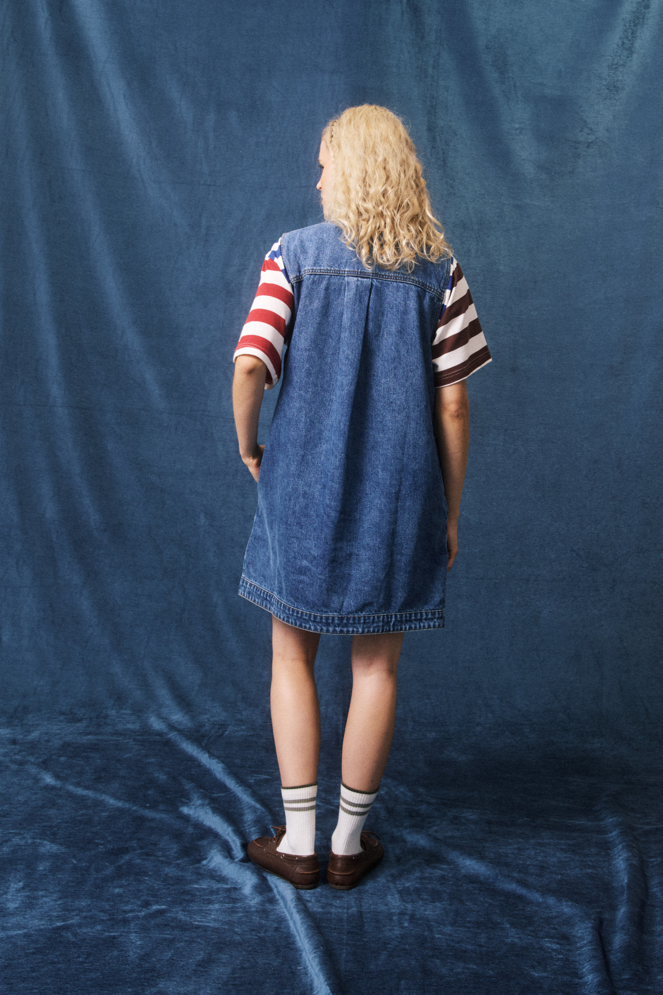 ELDA DRESS - BLUE JEAN