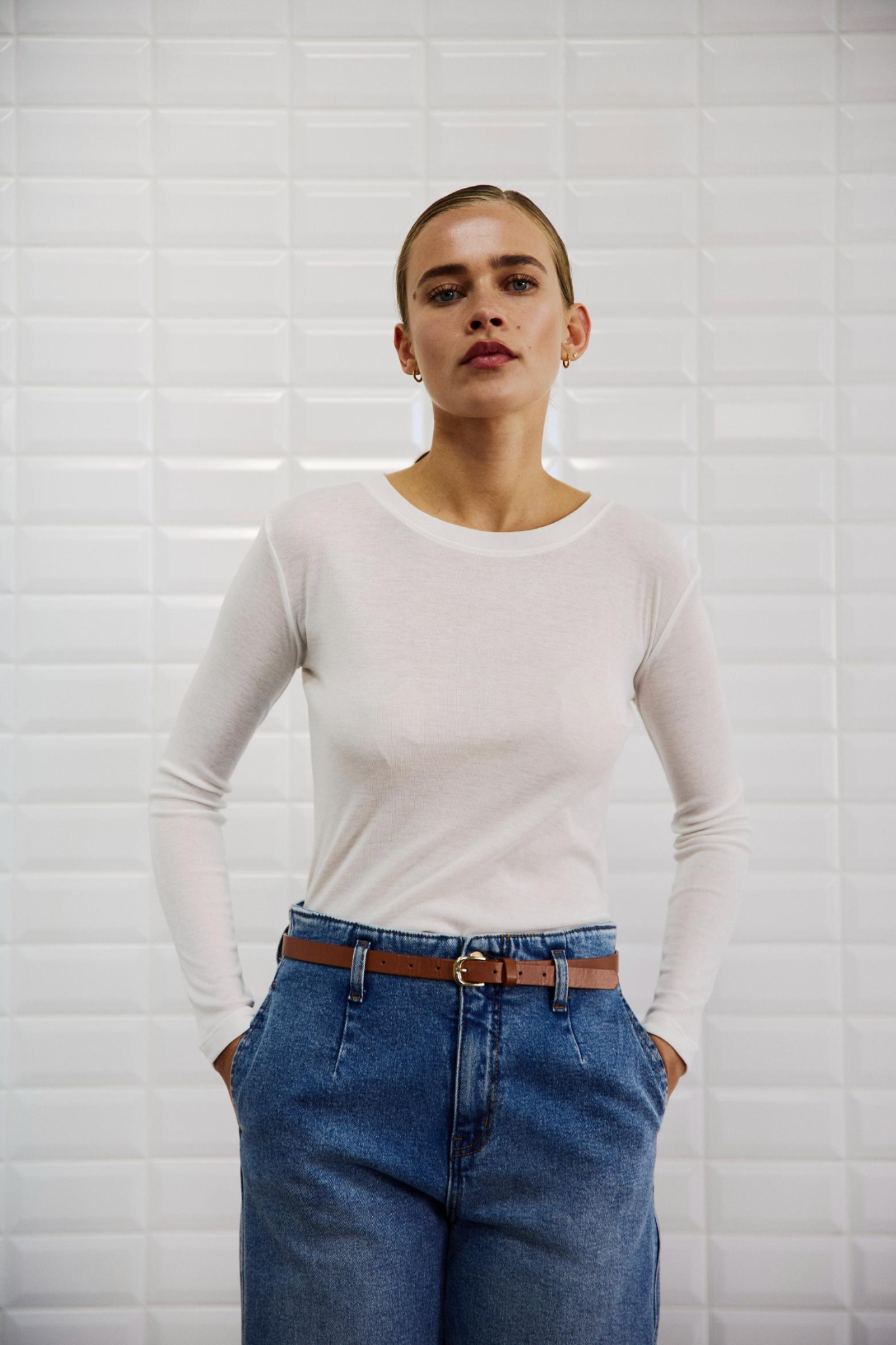 LOLA LS T-SHIRT - CLOUD WHITE