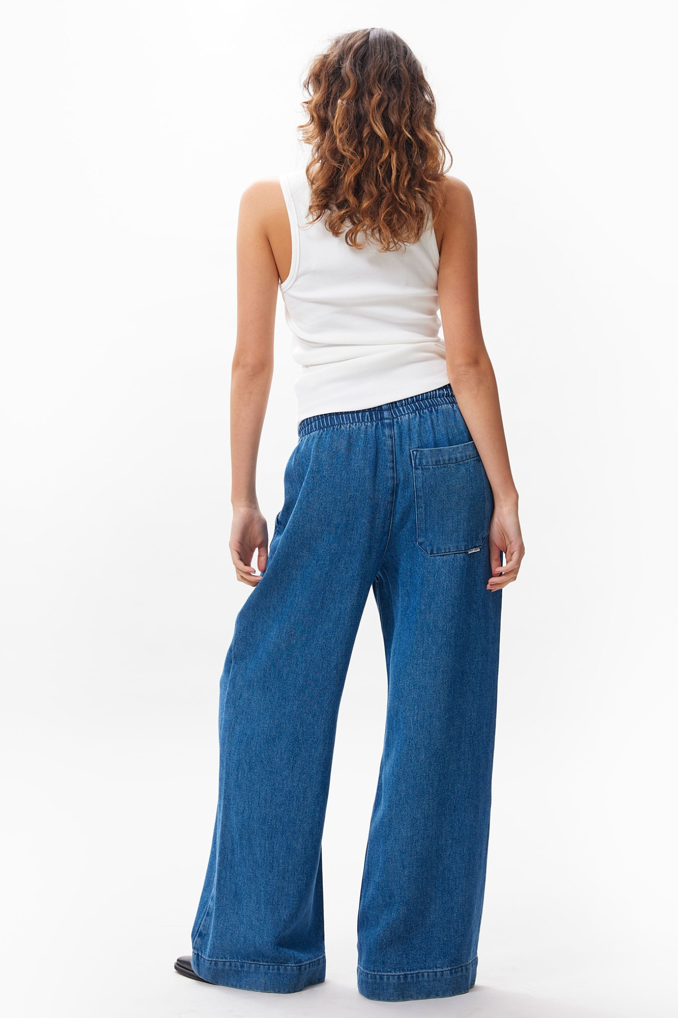 DENIM JOGGER PANTS - BLUE