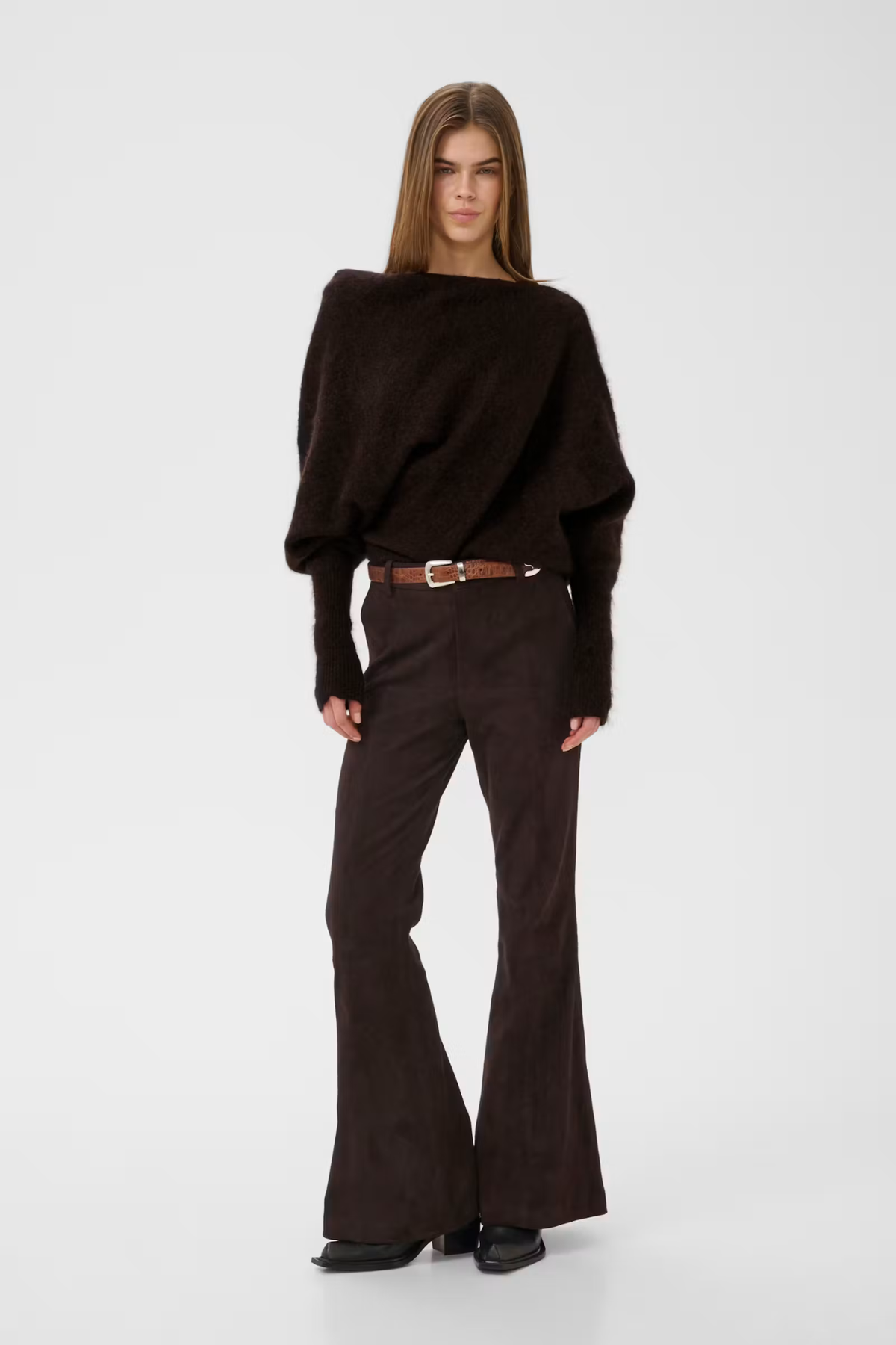 DEBBIE DRAPE PULLOVER - GANACHE MELANGE