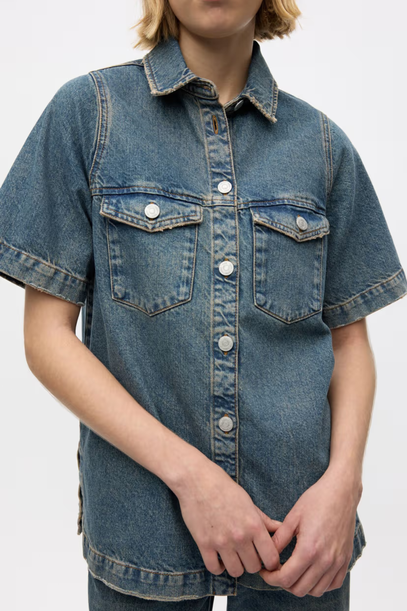 ENMASS SS SHIRT - TINTED BLUE