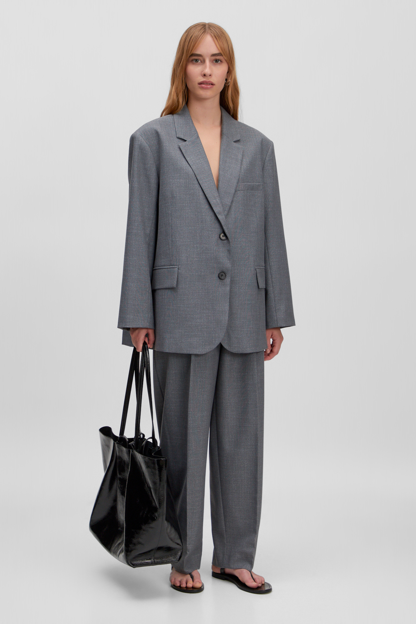 ARWEN BLAZER - GREY MELANGE