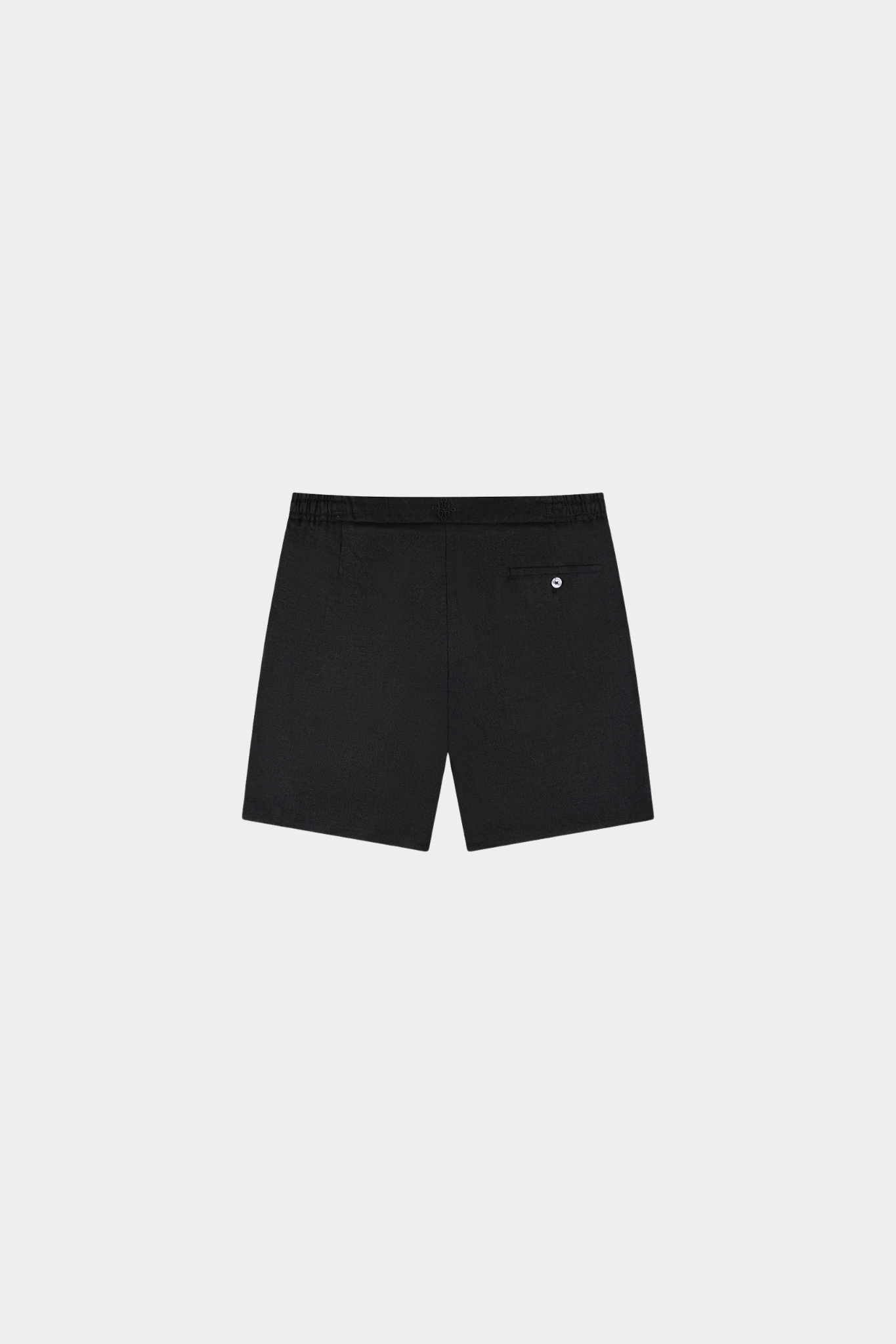 HLIN LINEN SHORT - BLACK
